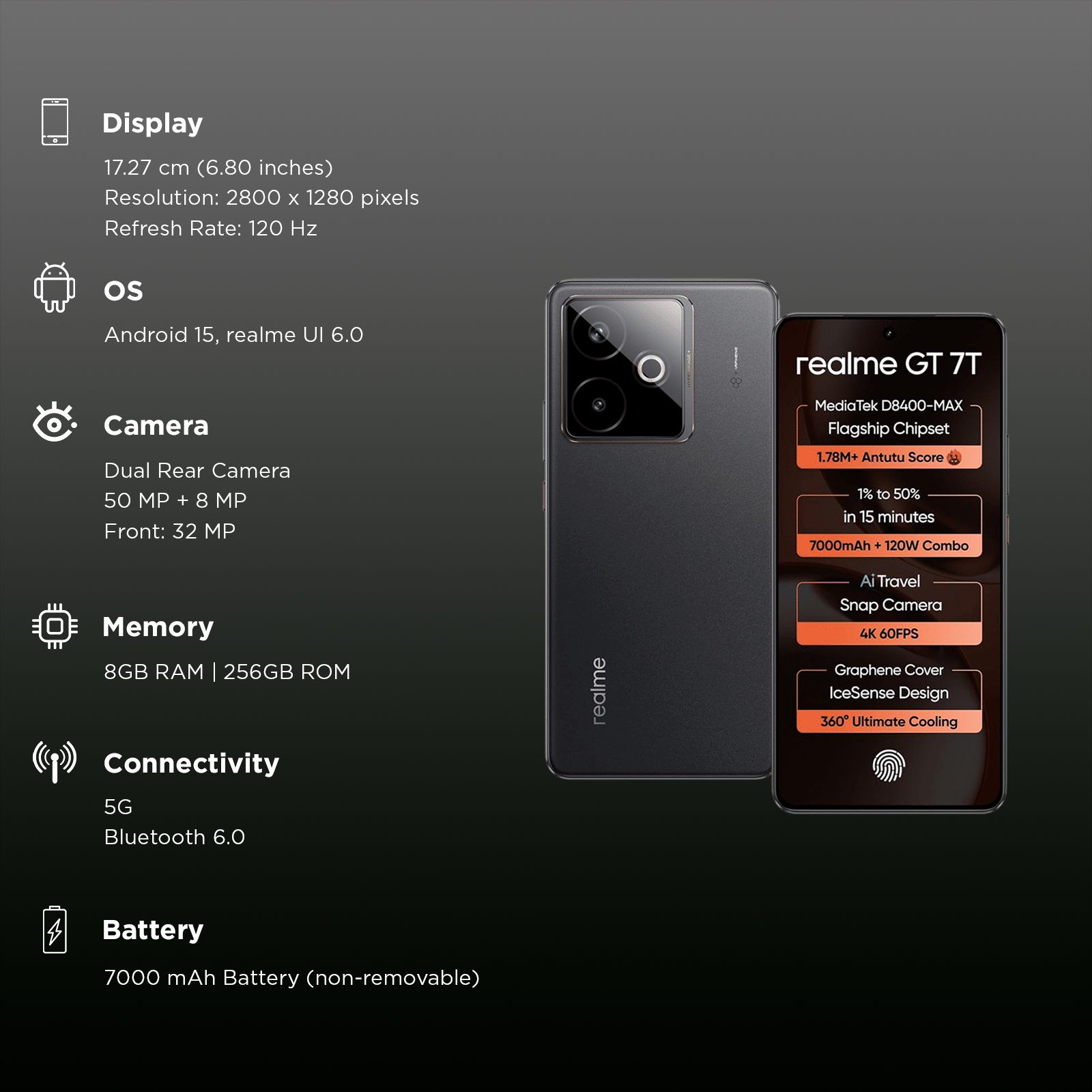 realme GT 7T 5G (8GB RAM, 256GB, IceSense Black)_3