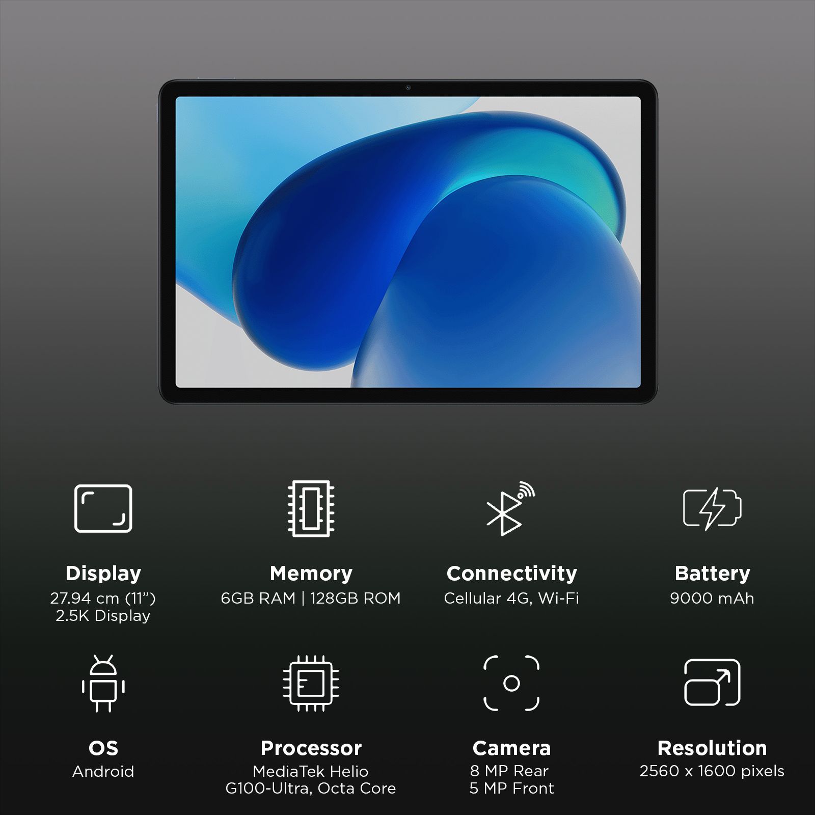 Redmi Pad 2 Wi-Fi+4G Android Tablet (11 Inch, 6GB RAM, 128GB ROM, Graphite Grey) Redmi Pad 2 Wi-Fi+4G Android Tablet (11 Inch, 6GB RAM, 128GB ROM, Graphite Grey)_3