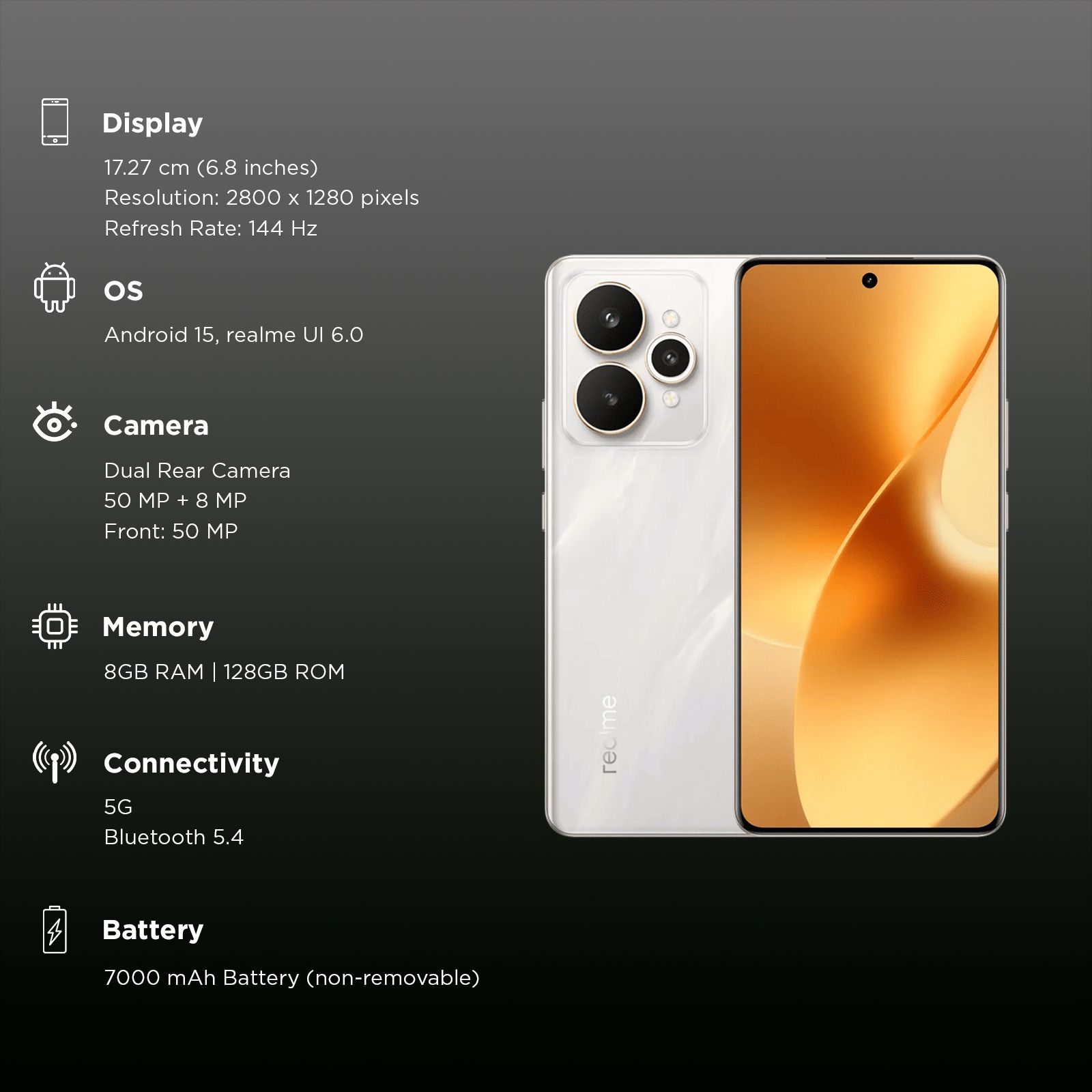 realme 15 5G (8GB RAM, 128GB, Flowing Silver)_3