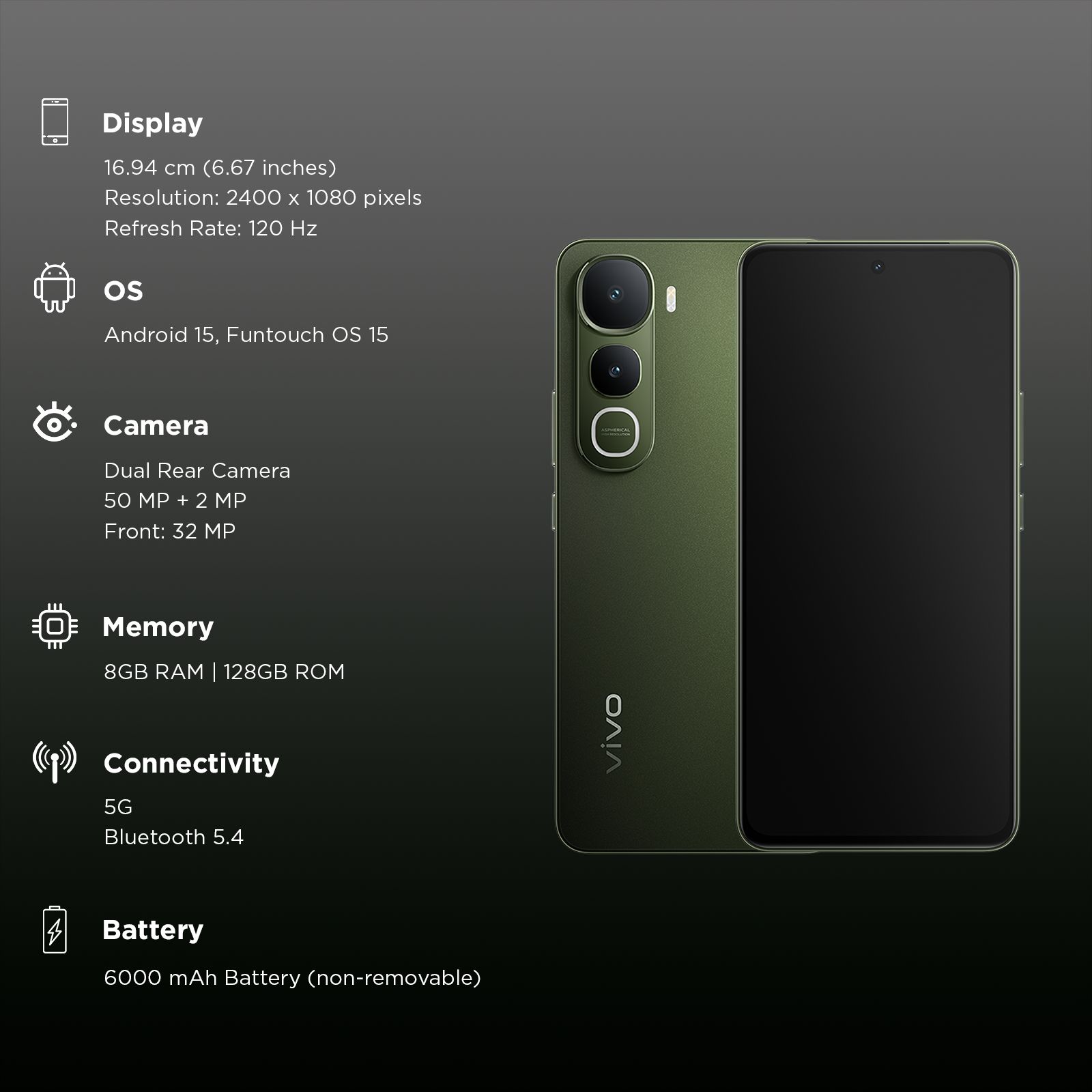 vivo Y400 5G (8GB RAM, 256GB, Olive Green)_3