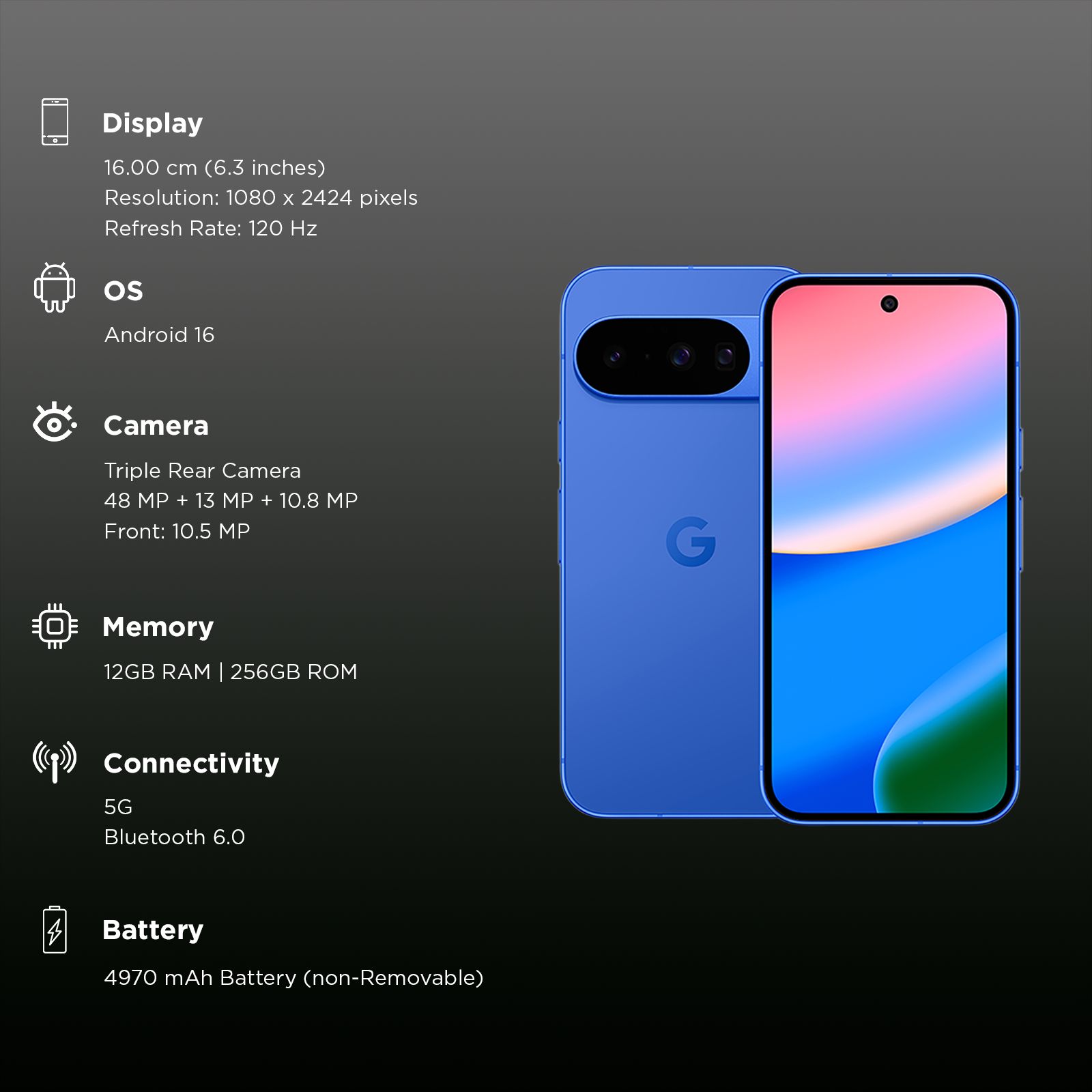 Google Pixel 10 5G (12GB RAM, 256GB, Indigo)_2