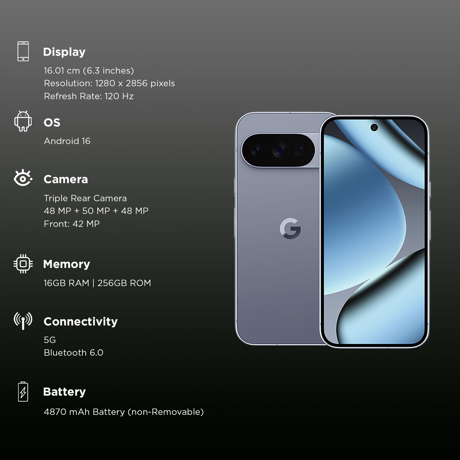 Google Pixel 10 Pro 5G (16GB RAM, 256GB, Moonstone) Google Pixel 10 Pro 5G (16GB RAM, 256GB, Moonstone)_3