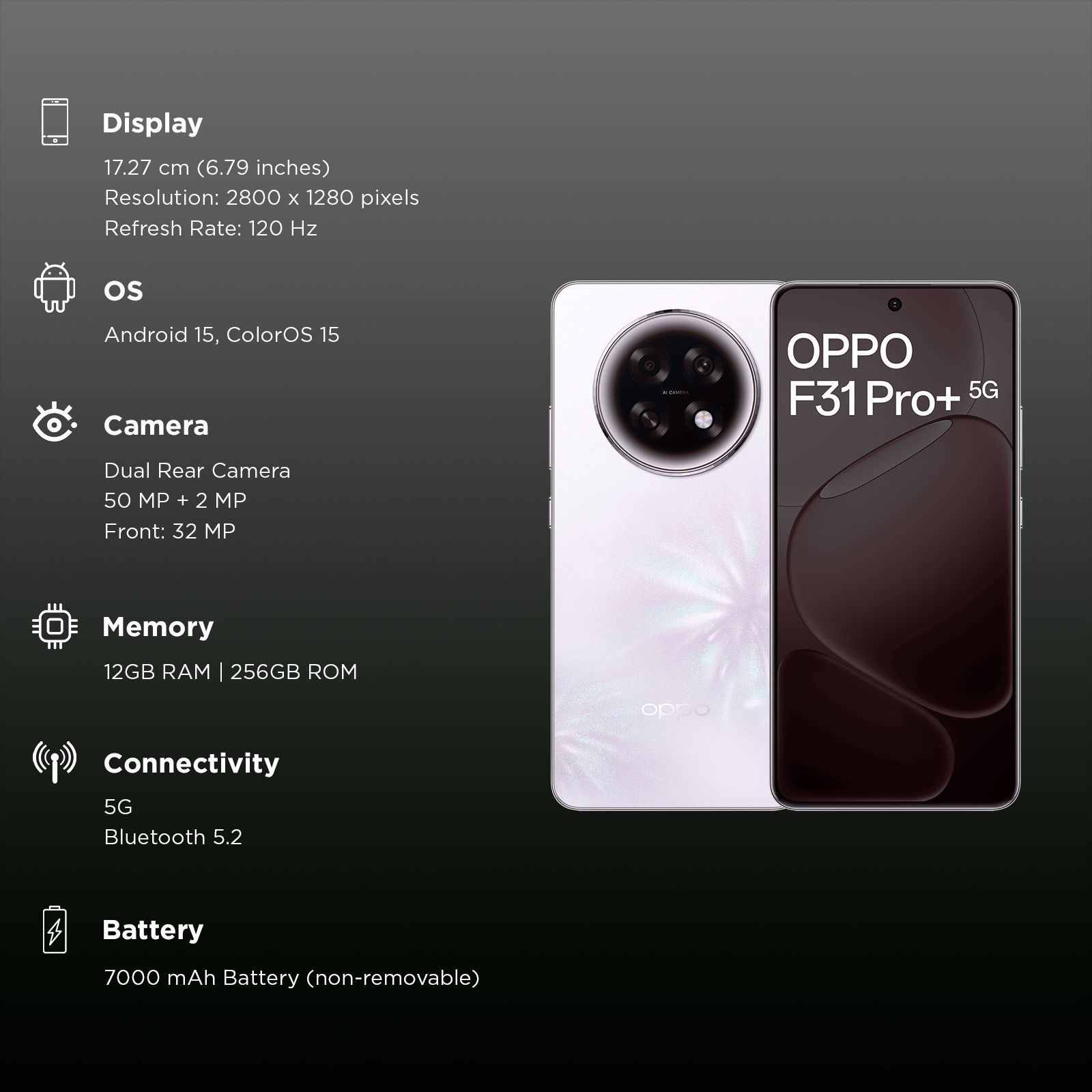 oppo F31 Pro Plus 5G (12GB RAM, 256GB, Festival Pink)_3