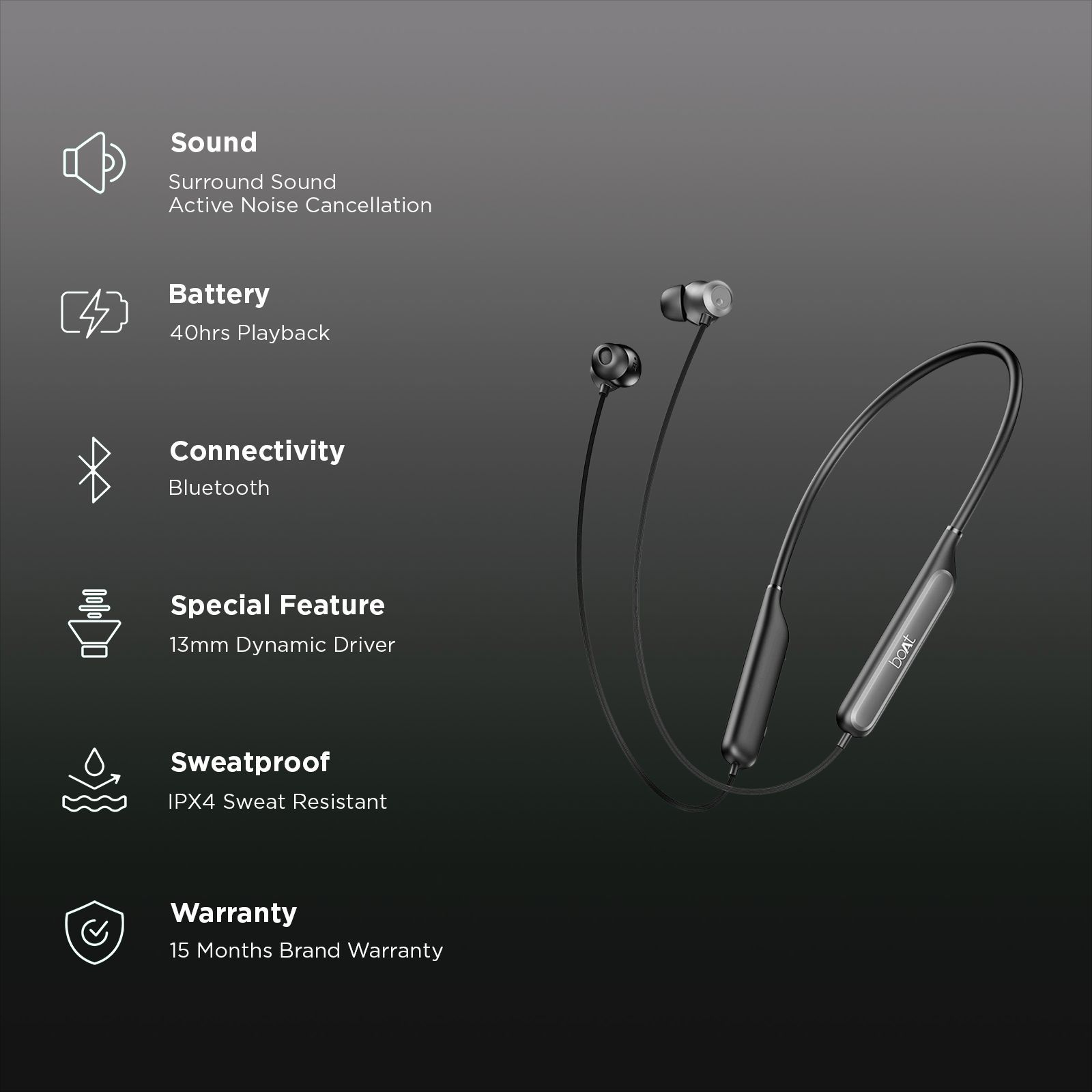 boAt Rockerz 210 Neckband with Adaptive Noise Cancellation (IPX4 Sweat Resistant, ASAP Charge Technology, Onyx Black)_2