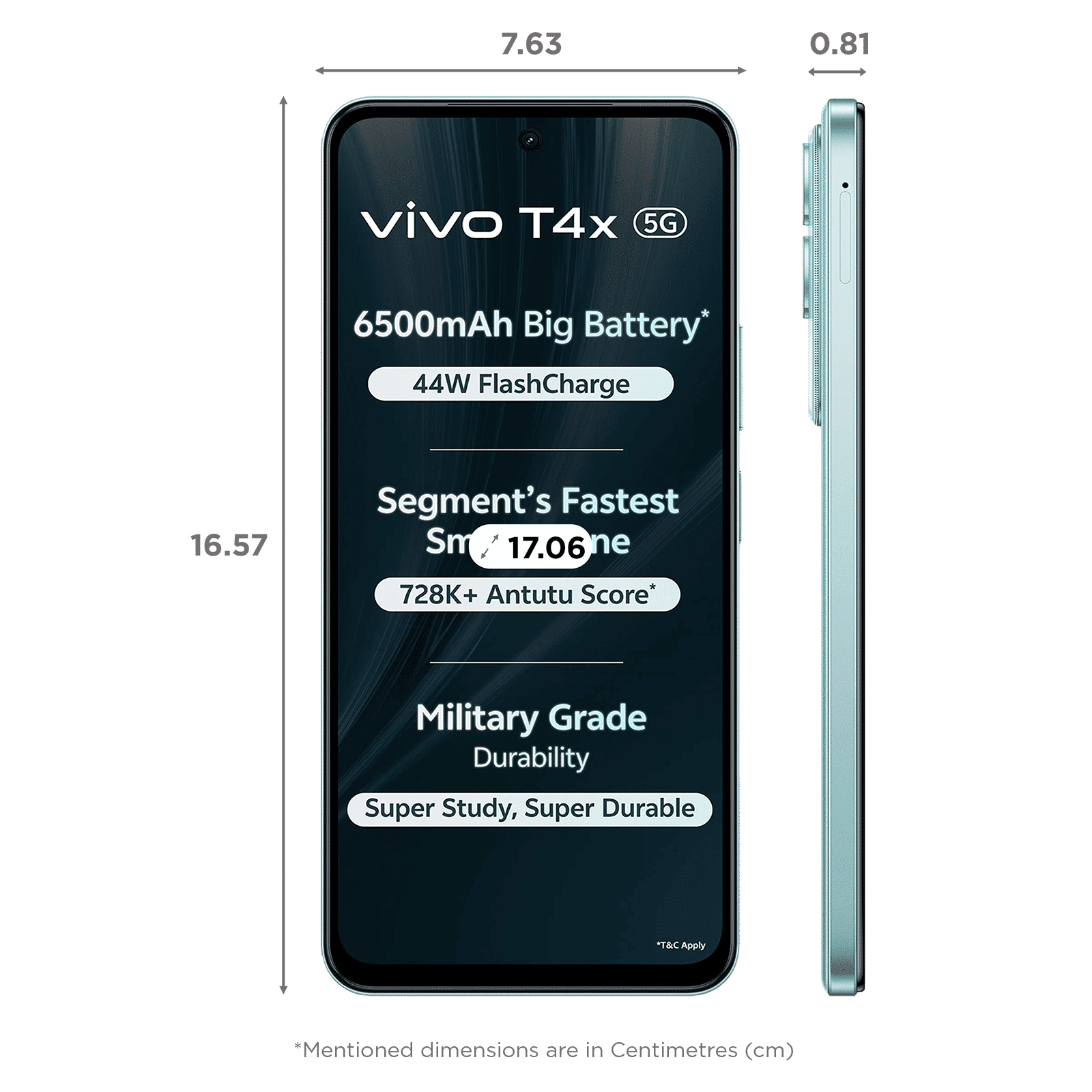 vivo T4x 5G (8GB RAM, 256GB, Glacial Teal) vivo T4x 5G (8GB RAM, 256GB, Glacial Teal)_2