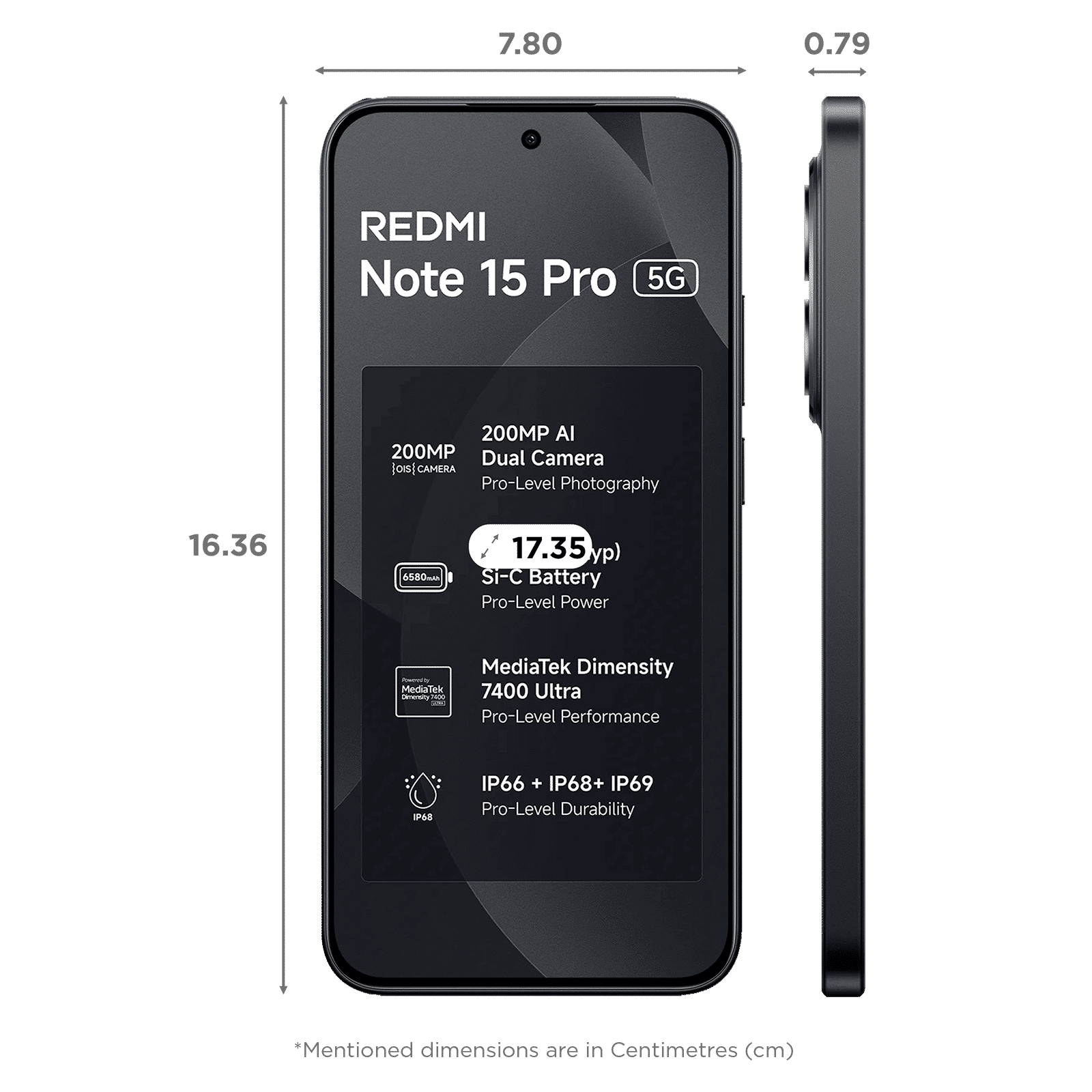 Redmi Note 15 Pro 5G (8GB RAM, 128GB, Carbon Black) Redmi Note 15 Pro 5G (8GB RAM, 128GB, Carbon Black)_2
