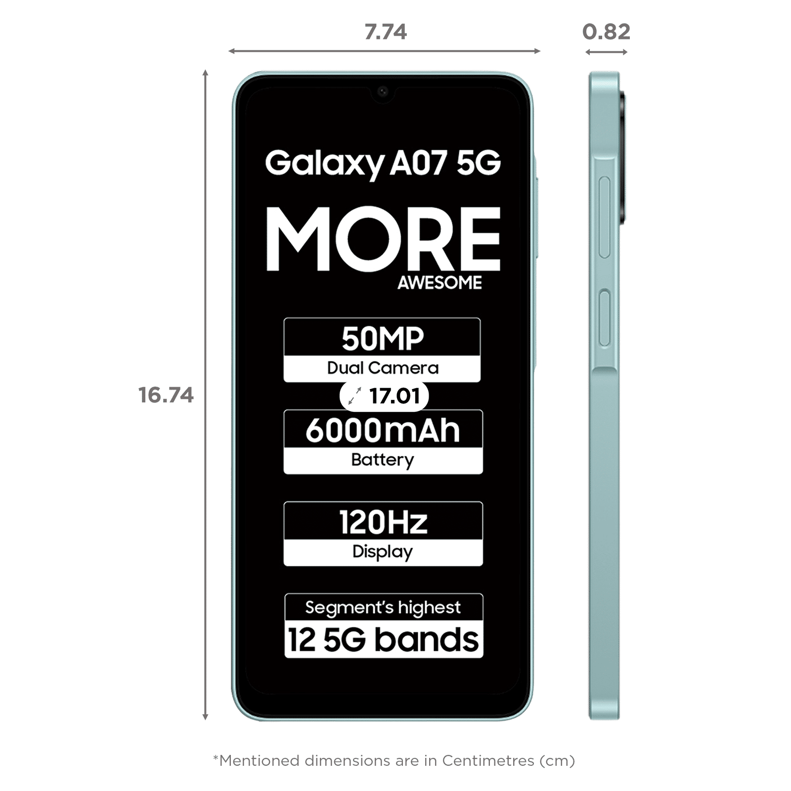 SAMSUNG Galaxy A07 5G (4GB RAM, 128GB, Light Green)_2