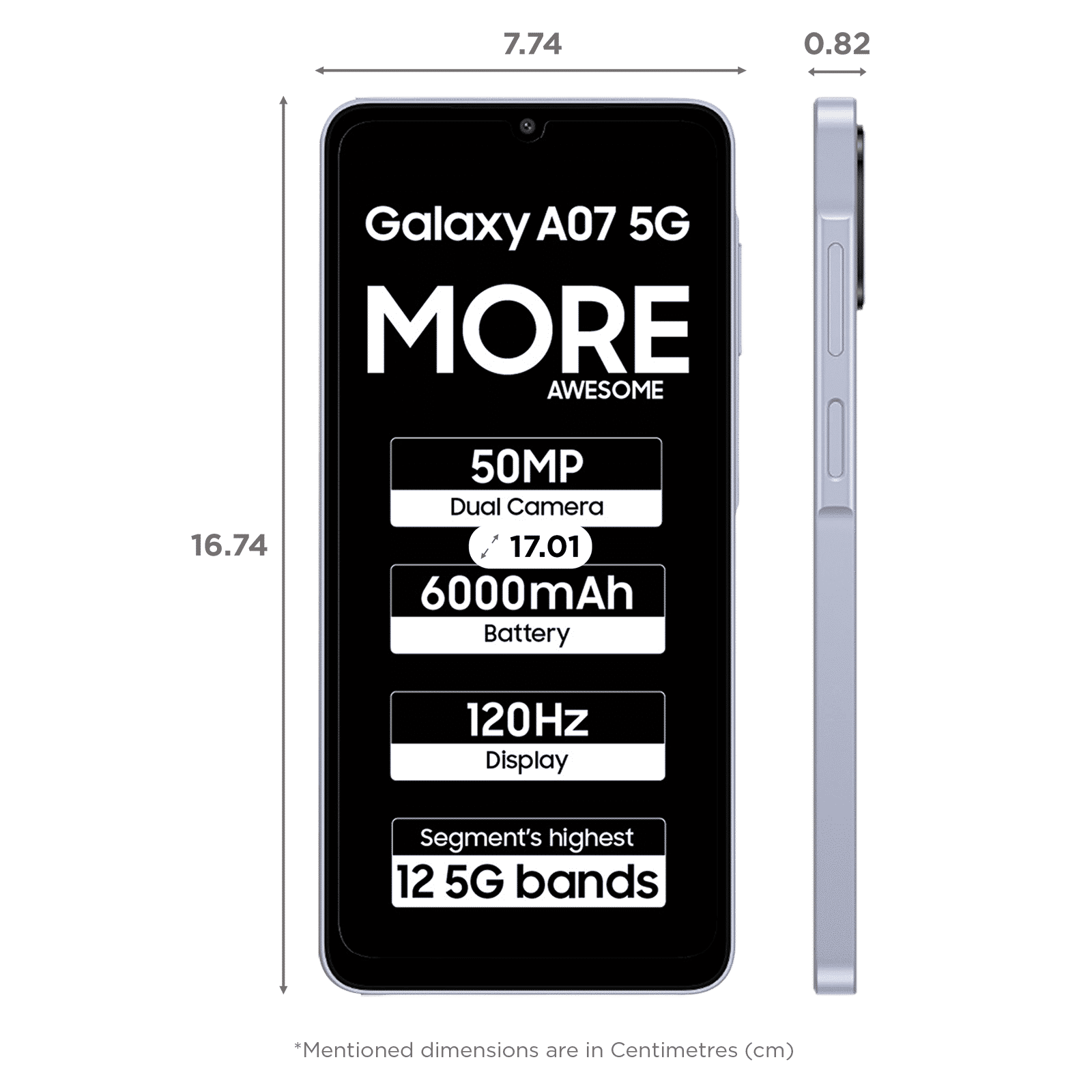 SAMSUNG Galaxy A07 5G (6GB RAM, 128GB, Light Violet)_2