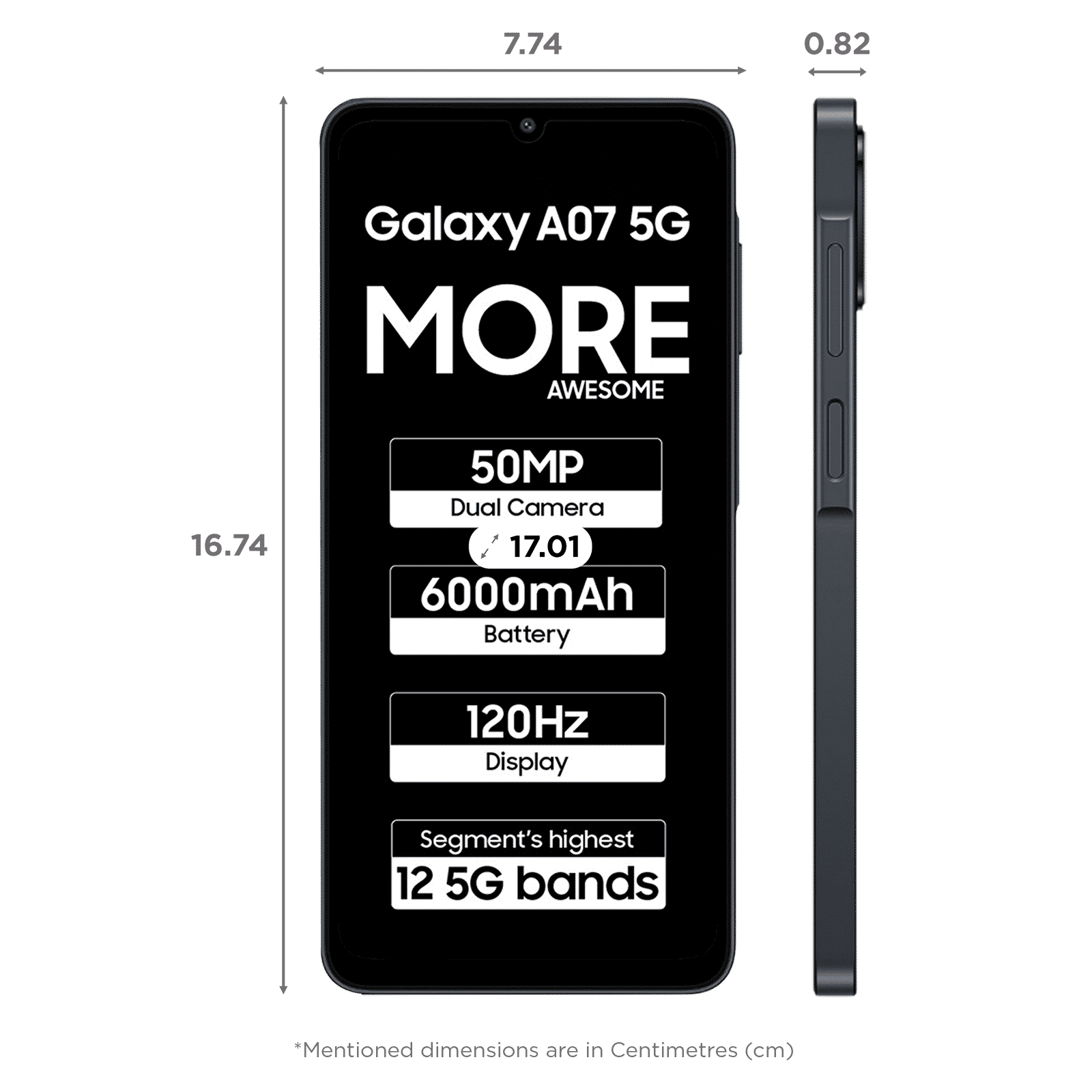 SAMSUNG Galaxy A07 5G (4GB RAM, 128GB, Black)_2