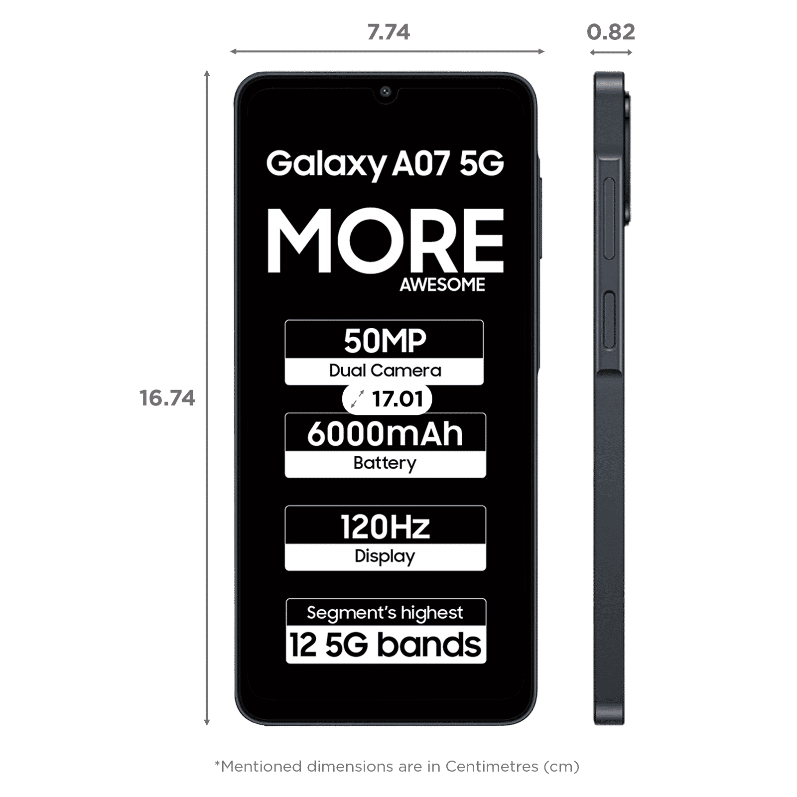 SAMSUNG Galaxy A07 5G (6GB RAM, 128GB, Black)_2