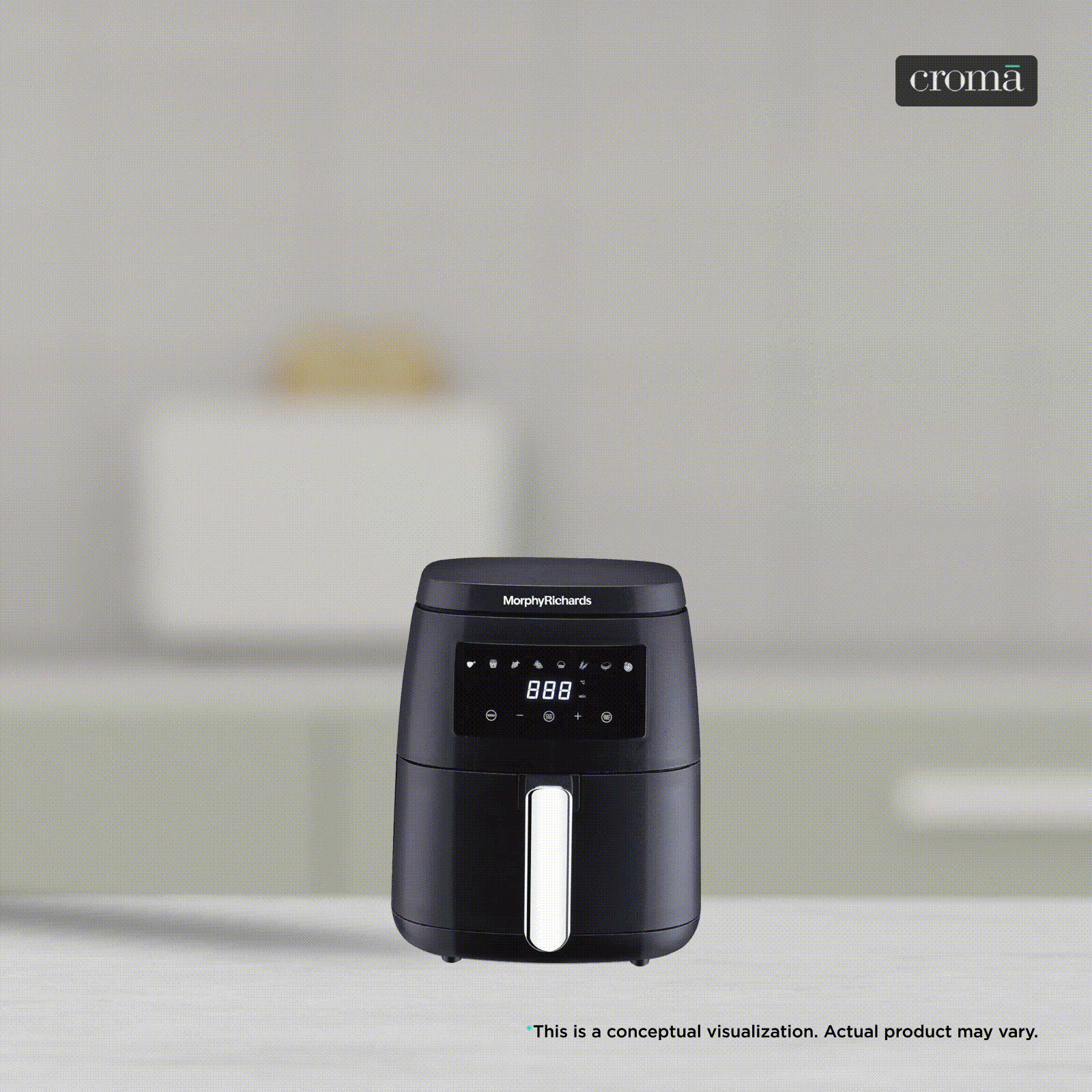 morphy richards 5L 1500 Watt Digital Air Fryer with 8 Preset Menus (Black) morphy richards 5L 1500 Watt Digital Air Fryer with 8 Preset Menus (Black)_1