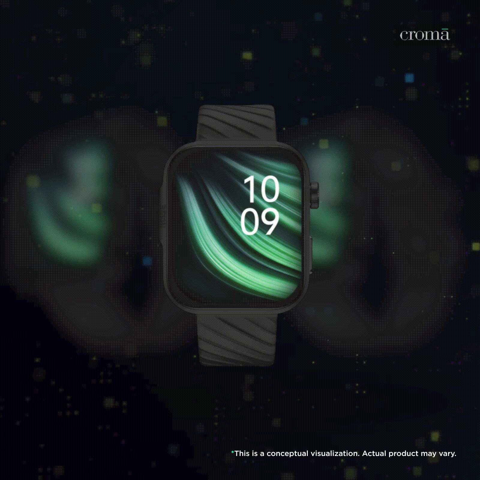 noise ColorFit Caliber 3 Plus Smartwatch with Bluetooth Calling (49.7mm AMOLED Display, IP67 Water Resistant, Jet Black Strap)_2