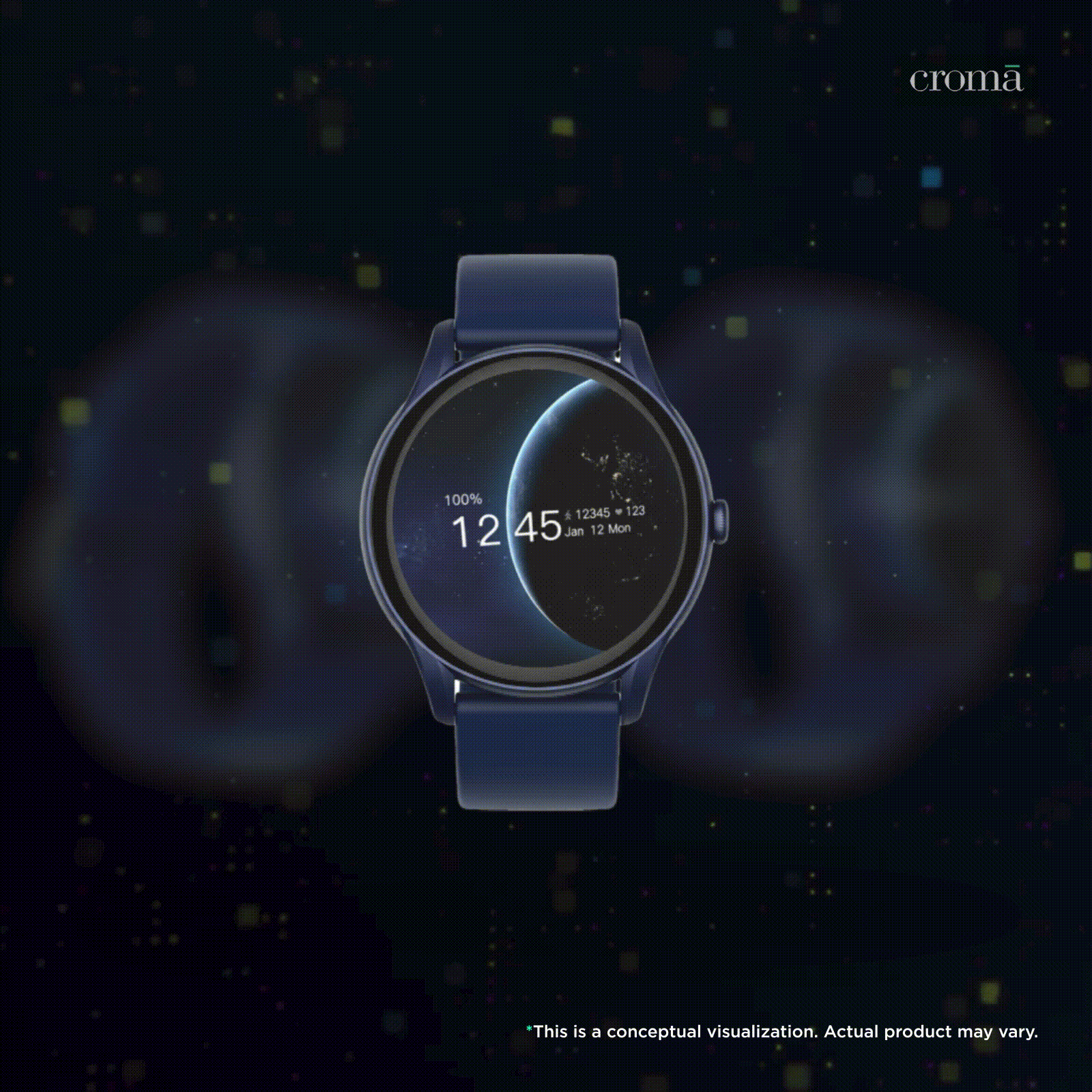 boAt Lunar Connect Ace Smartwatch with Bluetooth Calling (36.3mm AMOLED Display, IP68 Water Resistant, Indigo Blue Strap) boAt Lunar Connect Ace Smartwatch with Bluetooth Calling (36.3mm AMOLED Display, IP68 Water Resistant, Indigo Blue Strap)_2