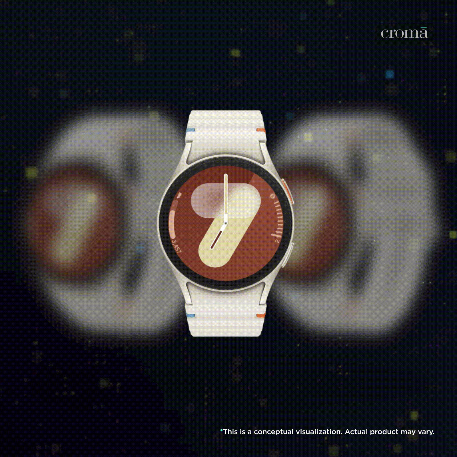 SAMSUNG Galaxy Watch7 Wi-Fi+Bluetooth Wear OS Smartwatch (33.3mm Super AMOLED Display, 3nm Processor, Dual-Frequency GPS, Cream Strap)_2