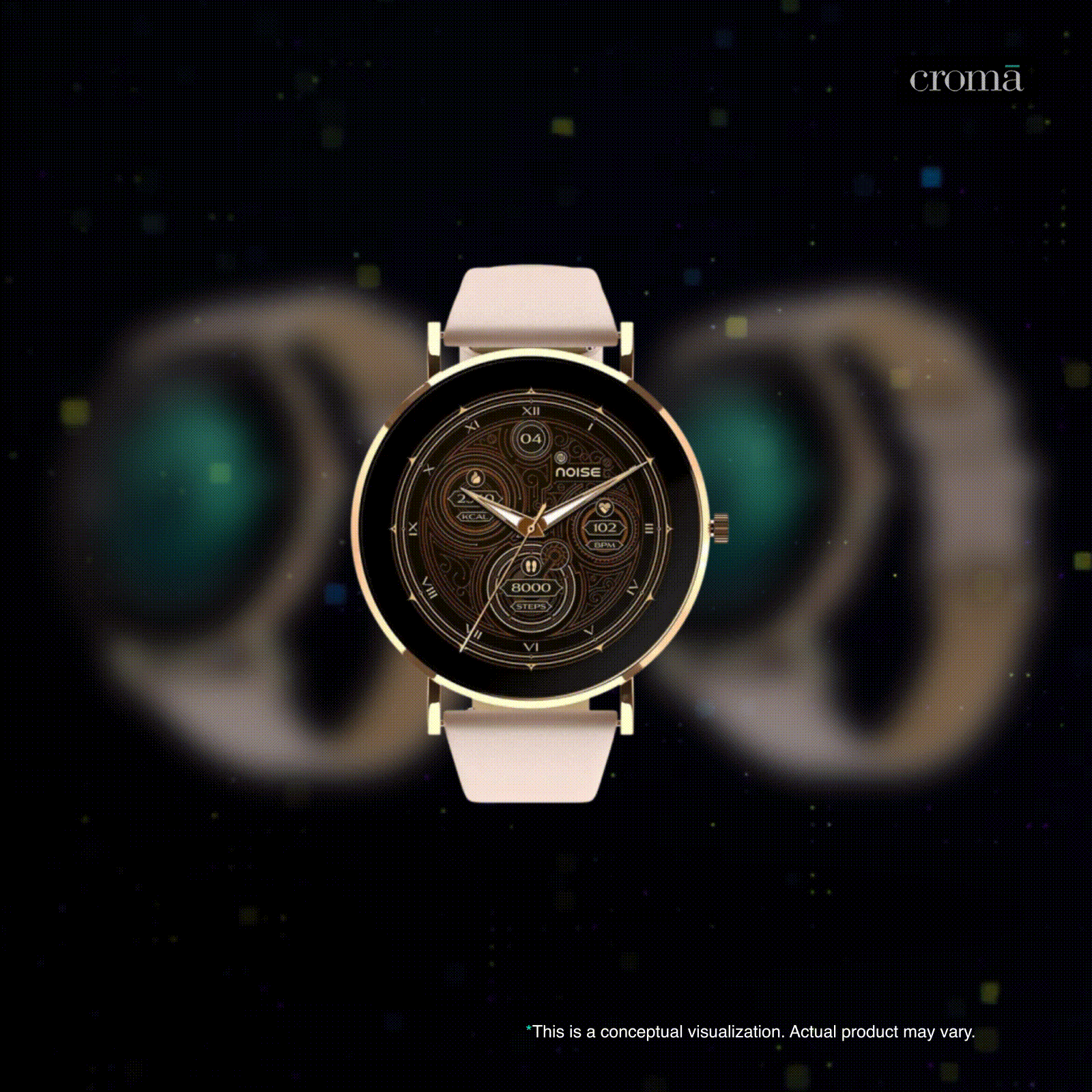 noise NoiseFit Diva 2 Smartwatch with Bluetooth Calling (36mm AMOLED Display, IP68 Water Resistant, Rose Pink Strap) noise NoiseFit Diva 2 Smartwatch with Bluetooth Calling (36mm AMOLED Display, IP68 Water Resistant, Rose Pink Strap)_2