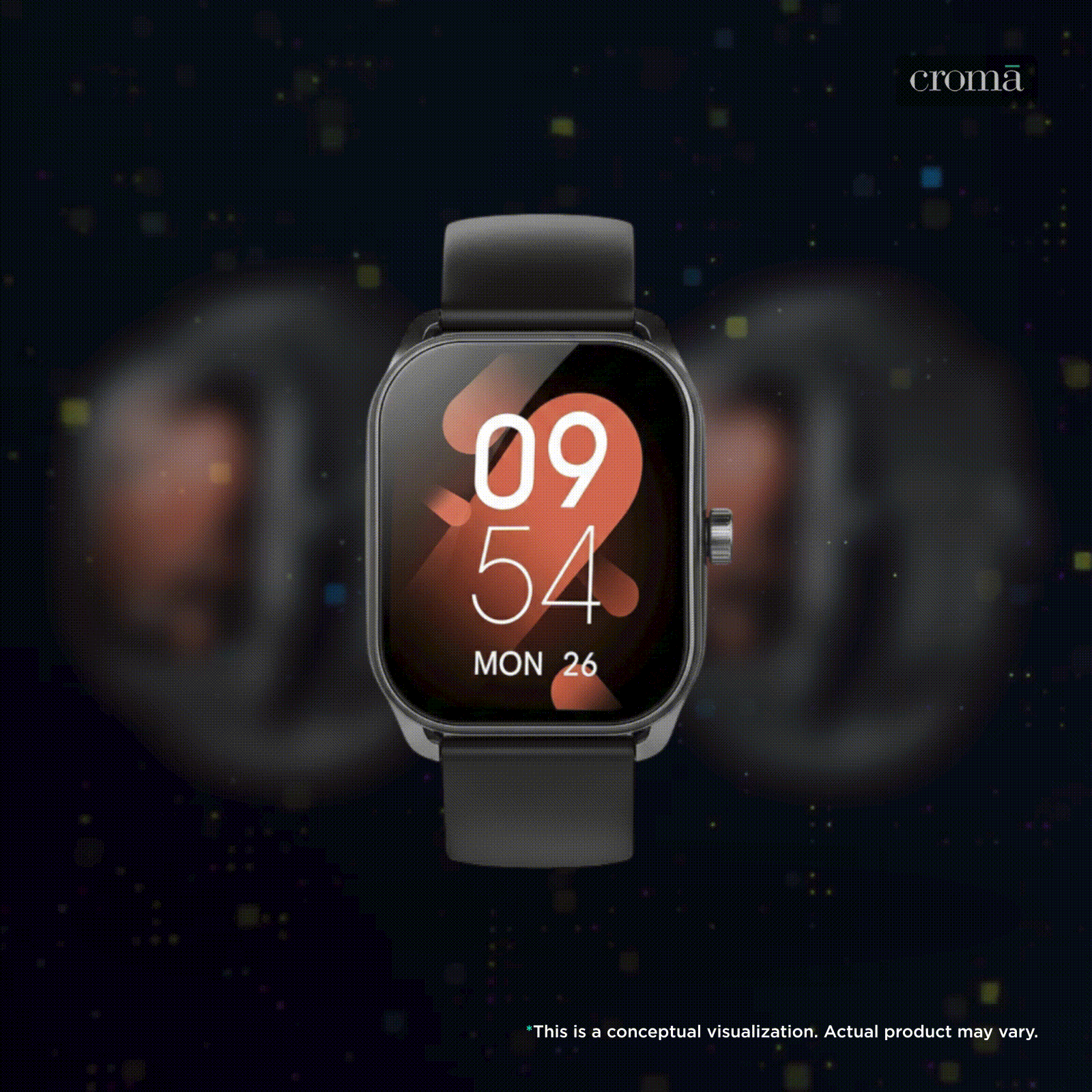 Croma Squad CS Smartwatch with Bluetooth Calling (2025 Model, 51.05mm Curved IPS Display, IP68 Water Resistant, Black) Croma Squad CS Smartwatch with Bluetooth Calling (2025 Model, 51.05mm Curved IPS Display, IP68 Water Resistant, Black)_2