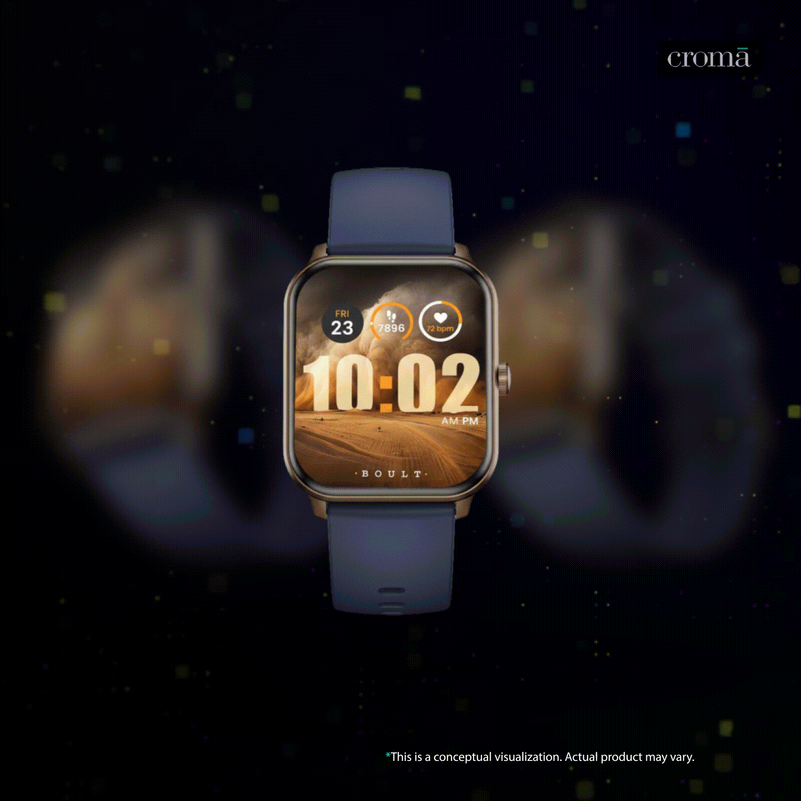 GOBOULT Drift+ Smartwatch with Bluetooth Calling (46.99mm HD Display, IP68 Water Resistant, Denim Blue) GOBOULT Drift+ Smartwatch with Bluetooth Calling (46.99mm HD Display, IP68 Water Resistant, Denim Blue)_2