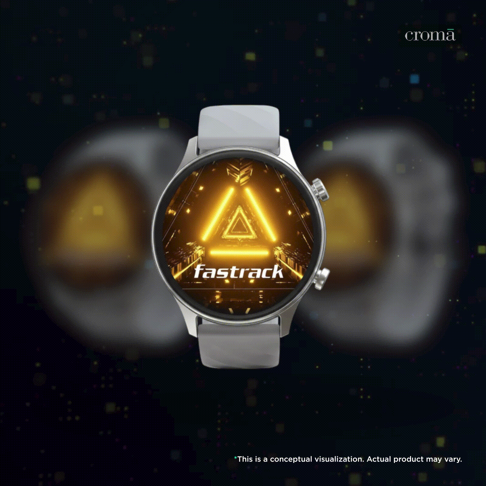 fastrack Optimus 2 Pro Smartwatch with Bluetooth Calling (36.3mm AMOLED Display, IP68 Water Resistant, Grey Strap)_2