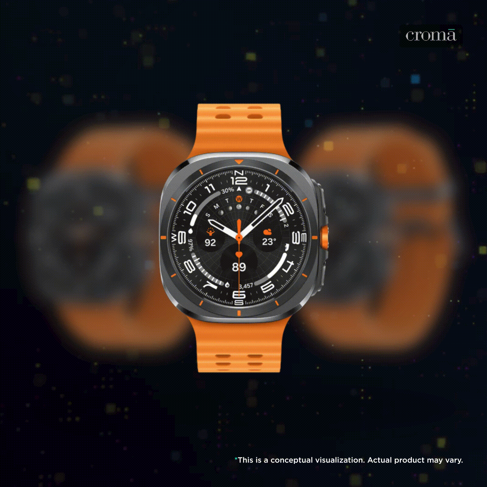 SAMSUNG Galaxy Watch Ultra 2025 GPS+BT+Wi-Fi+LTE Wear OS Smartwatch (47mm Super AMOLED Display, 3nm Processor, Fall Detection, Marine Strap)_2