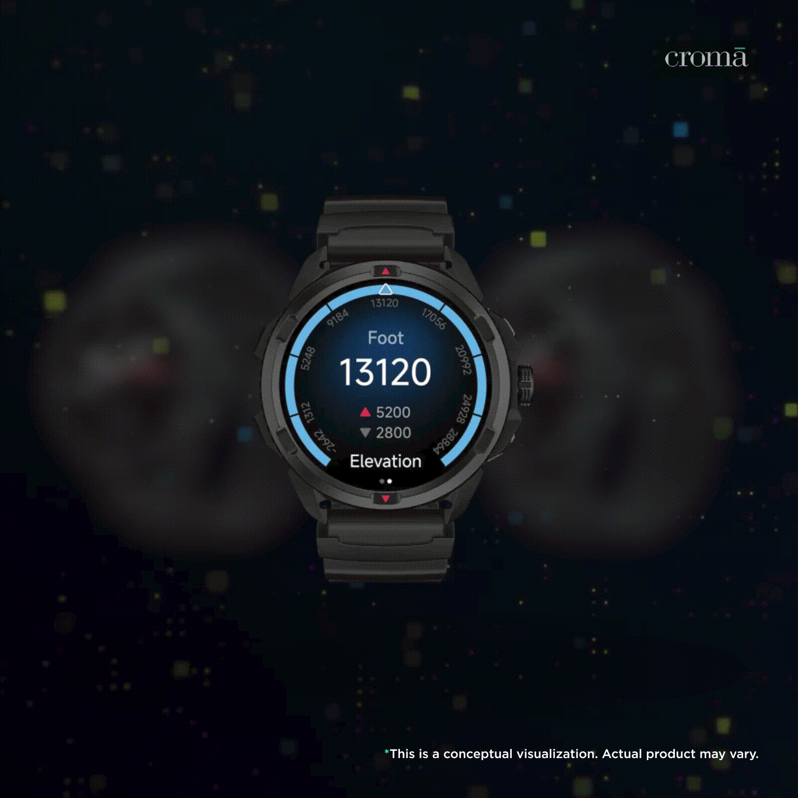 noise NoiseFit Endeavour Pro Smartwatch with Bluetooth Calling (38.1mm AMOLED Display, 5ATM Water Resistant, Carbon Black)_2