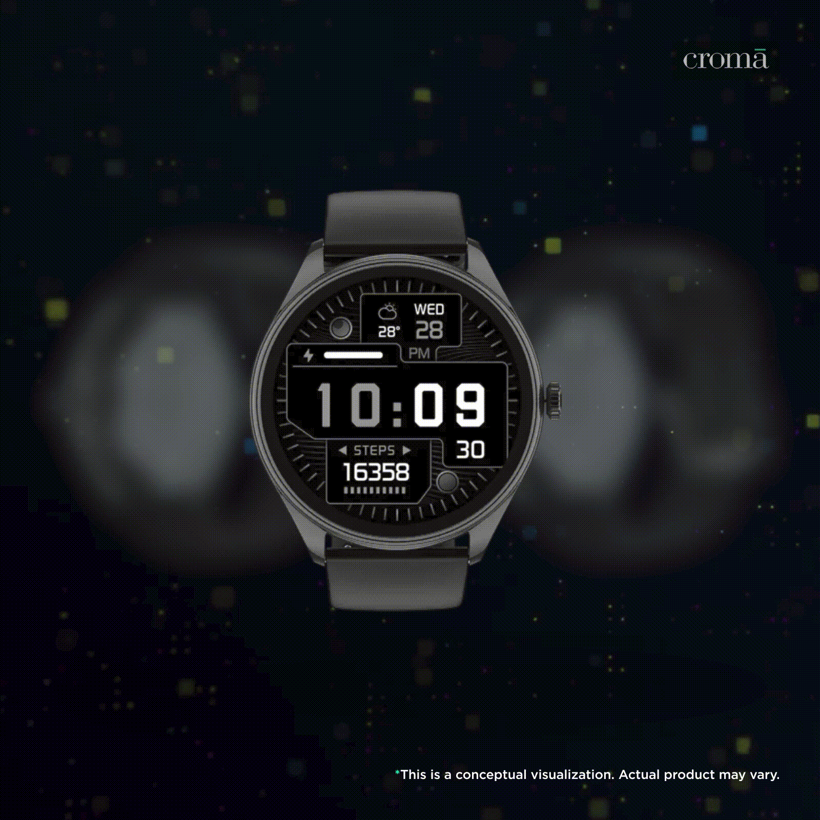 noise NoiseFit Twist 2 Smartwatch with Bluetooth Calling (36.32mm, AMOLED Display, IP67 Water Resistant, Jet Black Strap) noise NoiseFit Twist 2 Smartwatch with Bluetooth Calling (36.32mm, AMOLED Display, IP67 Water Resistant, Jet Black Strap)_2