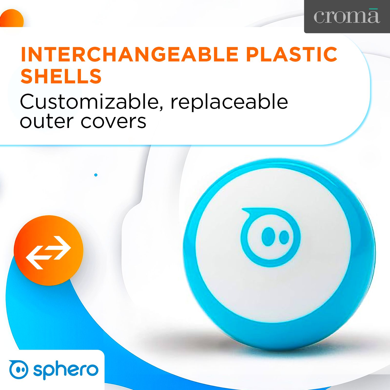 sphero Mini App Controlled Robot Ball (M001BRW, Blue)_4