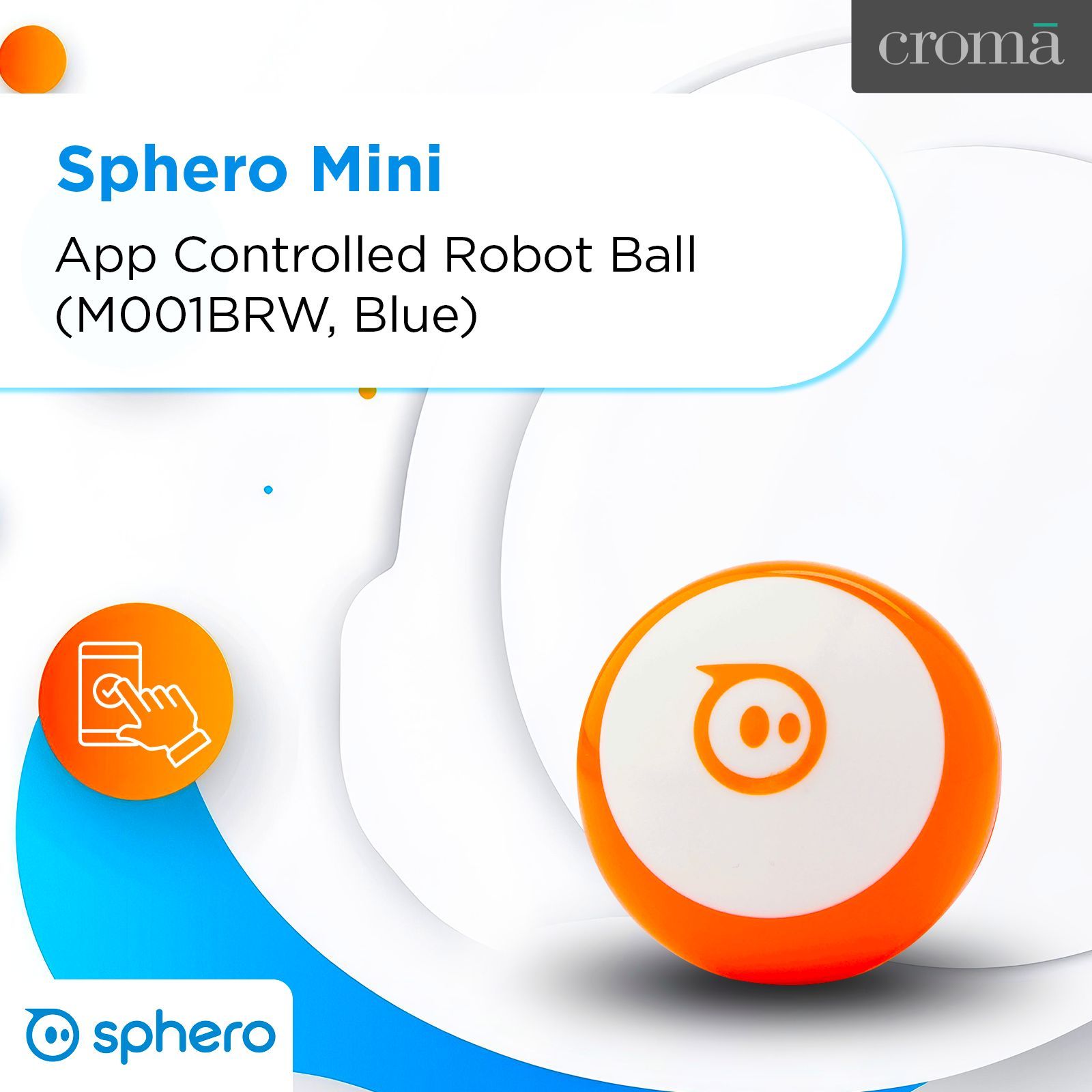 sphero Mini App Controlled Robot Ball (M001ORW, Orange)_2