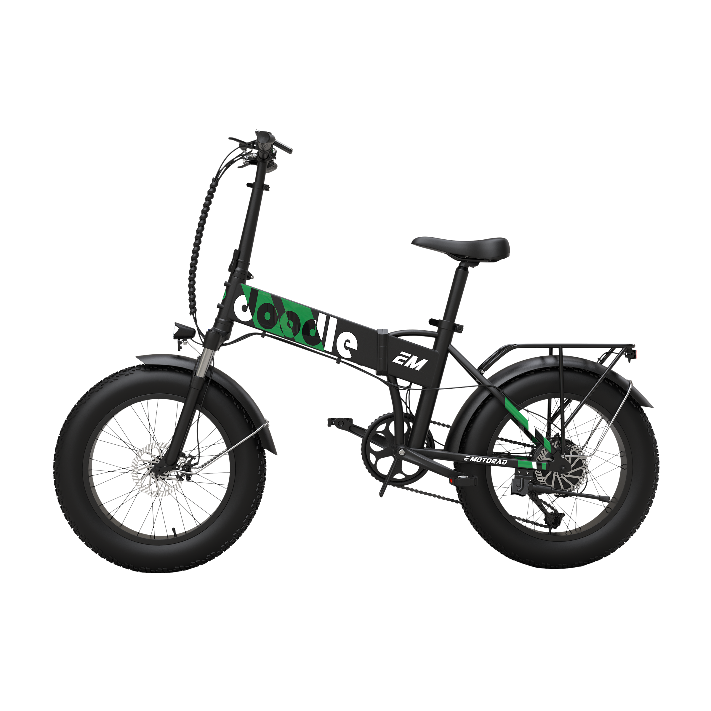 E MOTORAD Doodle 250 Watts Electric Bicycle (DIY Assembly, LPBPVAP3BLK, Black)_2