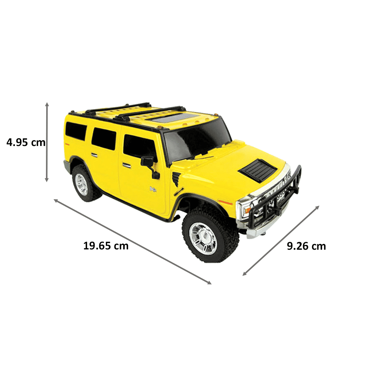 Rastar Hummer H2 SUV 1:27 Remote Controlled Car (Yellow)_2