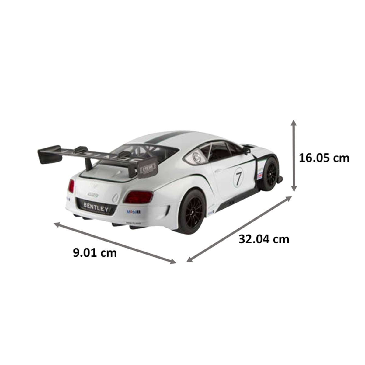 Bentley Continental GT3 1:14 Remote Controlled Car (Continental GT3 1:14, White)_2