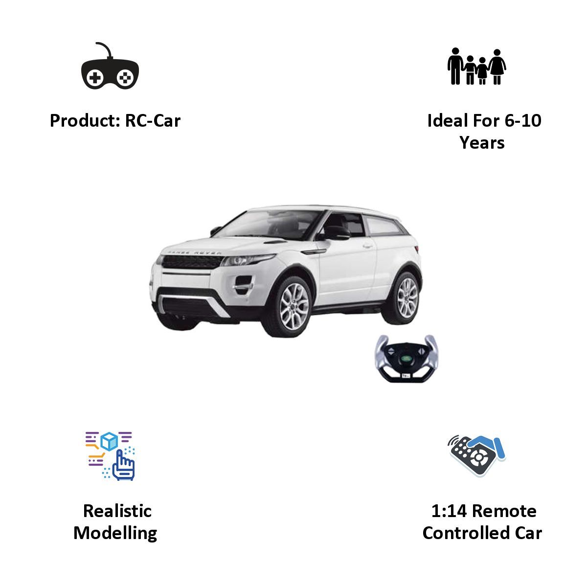 Bentley Continental GT3 1:14 Remote Controlled Car (Continental GT3 1:14, White)_6