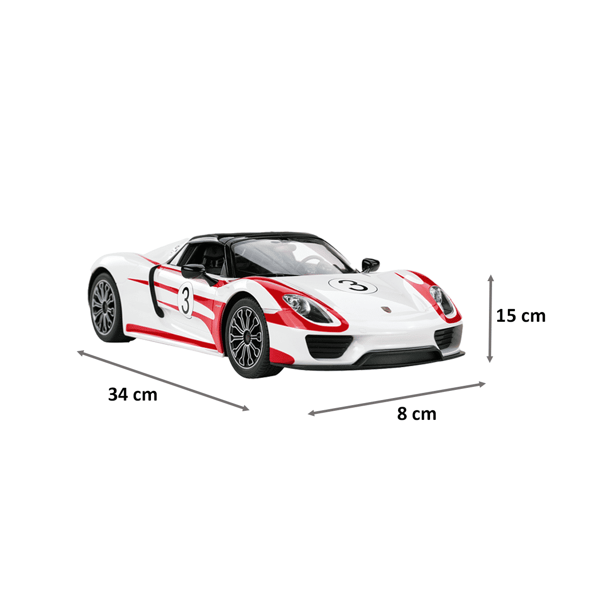Rastar 918 Spyder 1:14 Remote Controlled Car (SW-584, White)_2