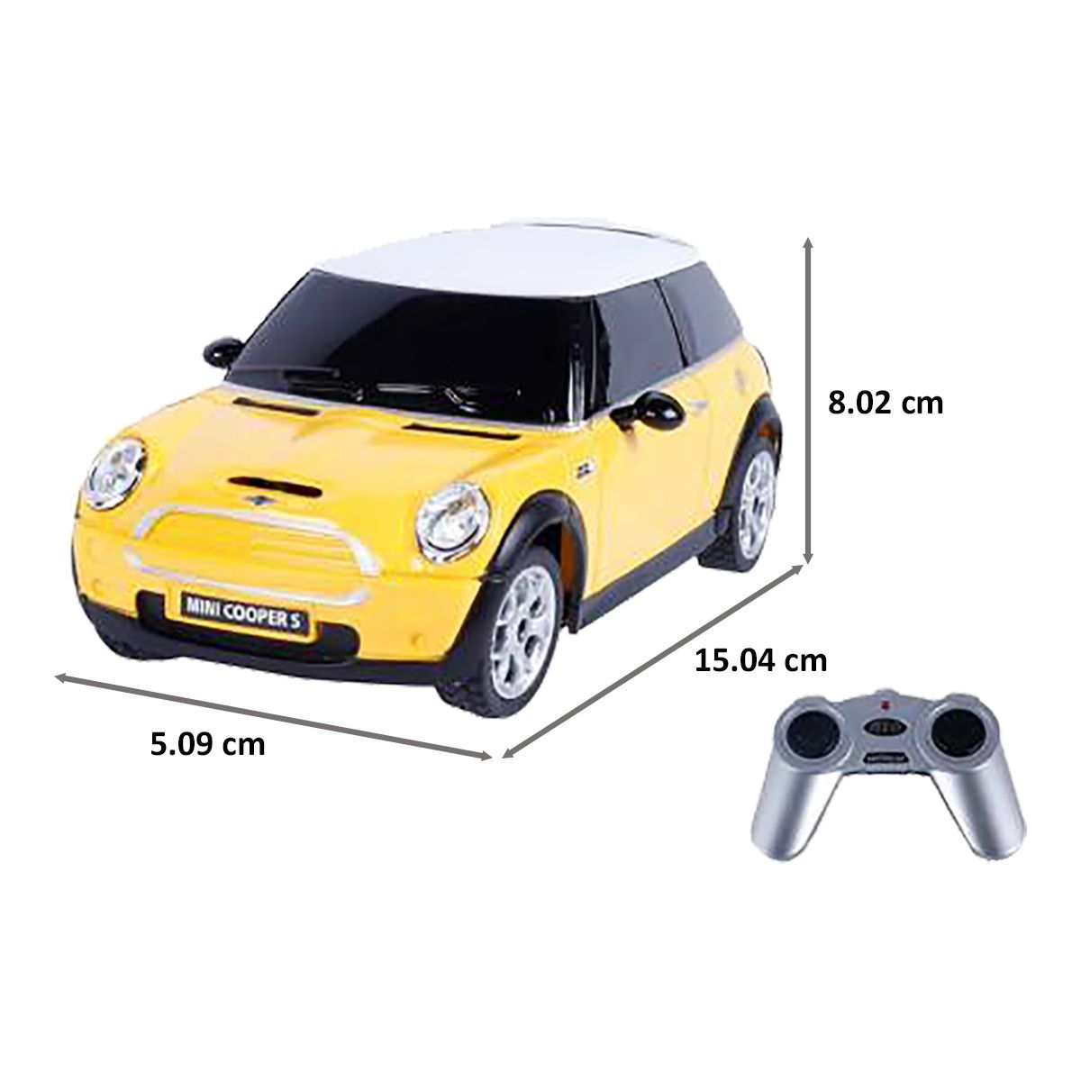 Rastar Mini Cooper 1:24 Remote Controlled Car (SW-586, Yellow)_2