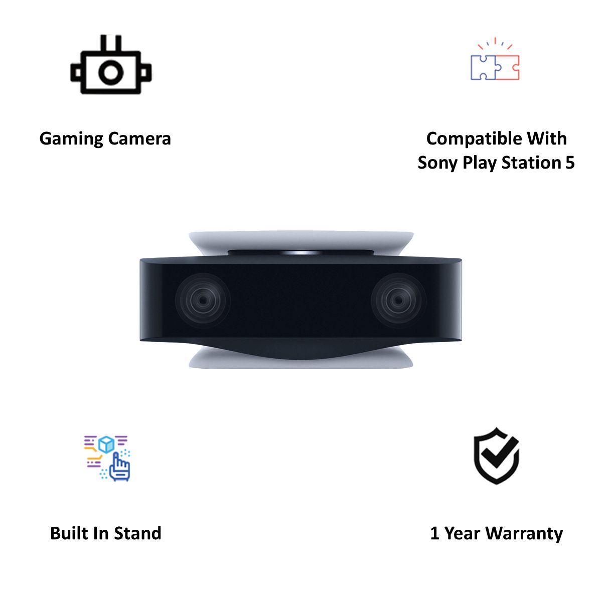 SONY HD Camera For Playstation 5 (Built-in Stand, CFI-ZEY1RUS, White)_3