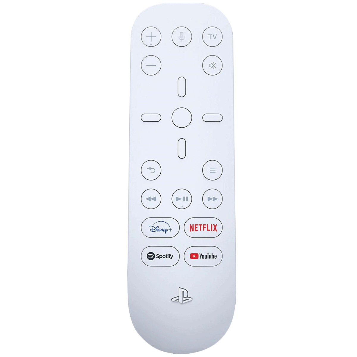 SONY Media Remote For Playstation 5 (Dedicated App Buttons, CFI-ZMR1BX/R, White)_1