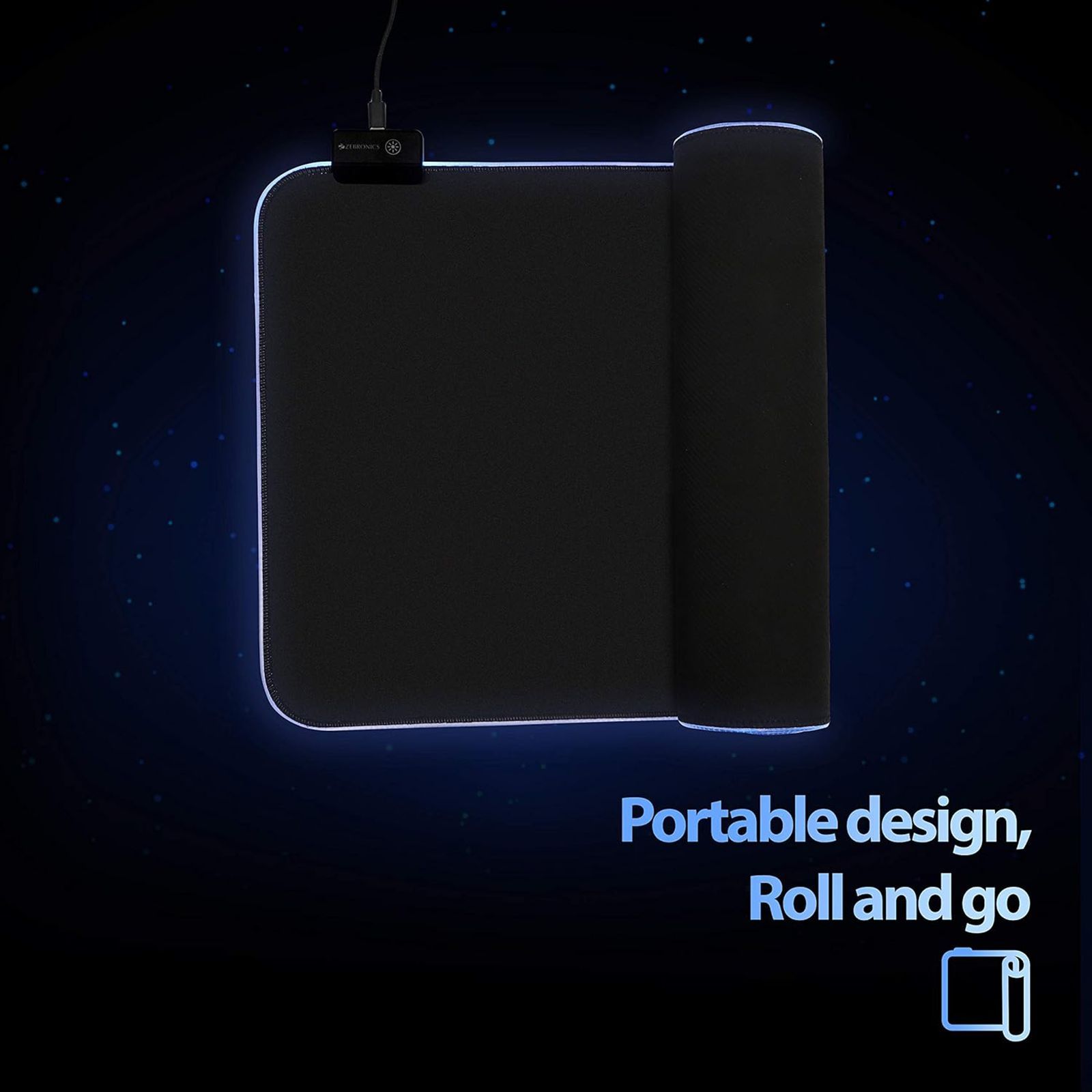 ZEBRONICS Blaze Gaming Mouse Pad (Anti Slip Rubber Base, Black)_10