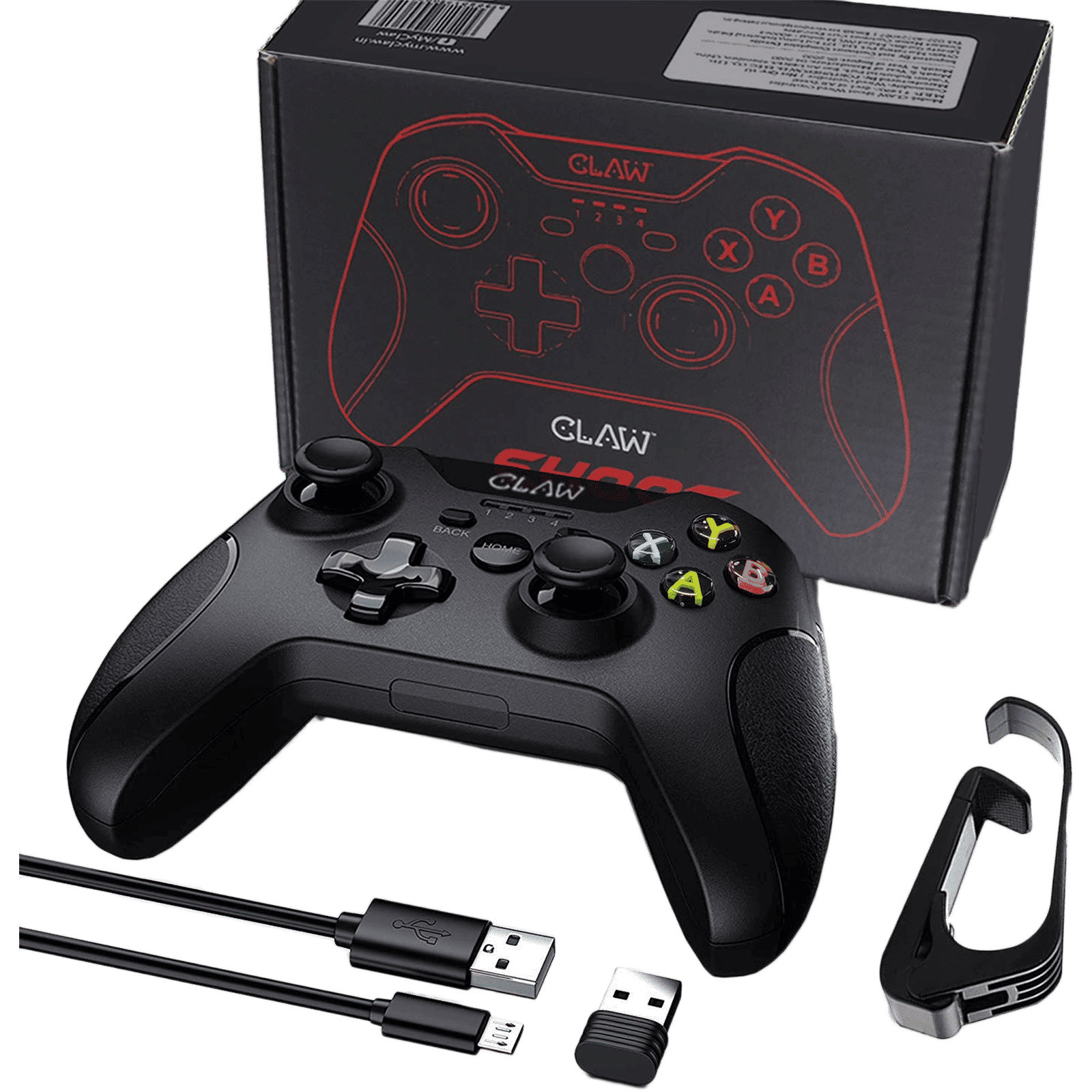 Claw Shoot Mobile Wireless Controller for Windows PC and Laptop (Rubberized Textured Grip, Black) Claw Shoot Mobile Wireless Controller for Windows PC and Laptop (Rubberized Textured Grip, Black)_4