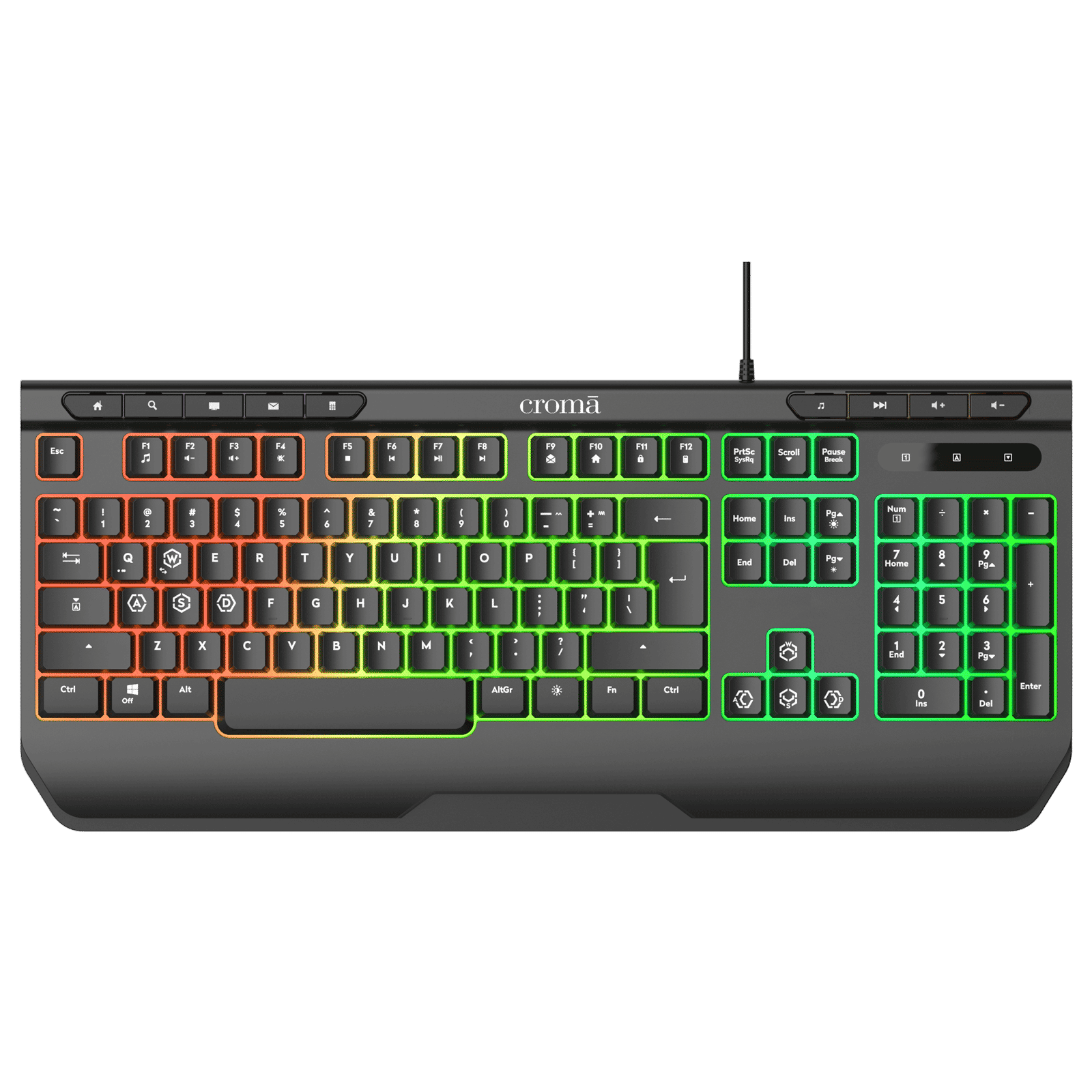 Croma Wired 4-IN-1 Gaming Combo (7200 DPI Adjustable, Black) Croma Wired 4-IN-1 Gaming Combo (7200 DPI Adjustable, Black)_7