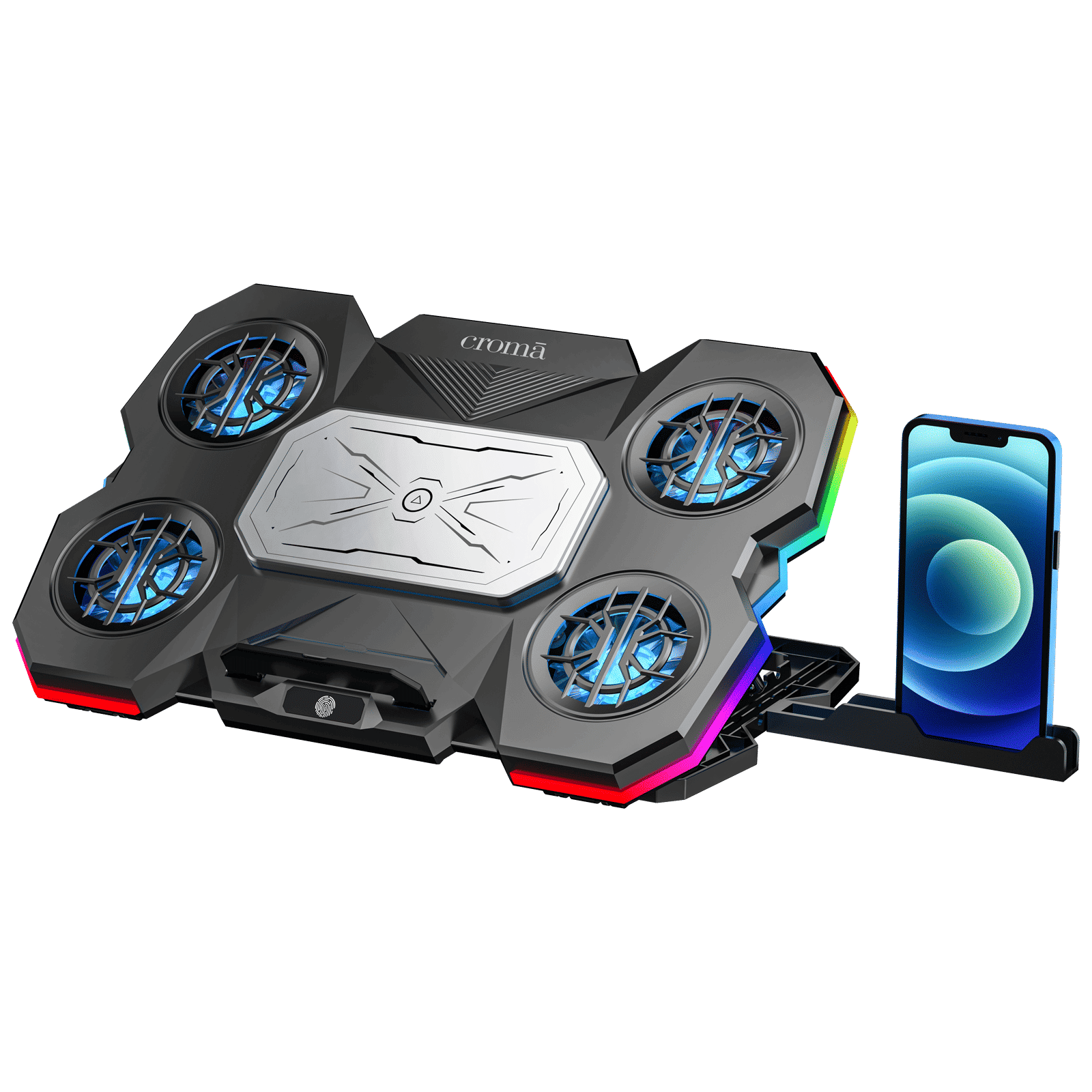 Croma Gaming Cooling Pad For Laptops (Electrothermal Cooling Technology, Black) Croma Gaming Cooling Pad For Laptops (Electrothermal Cooling Technology, Black)_1