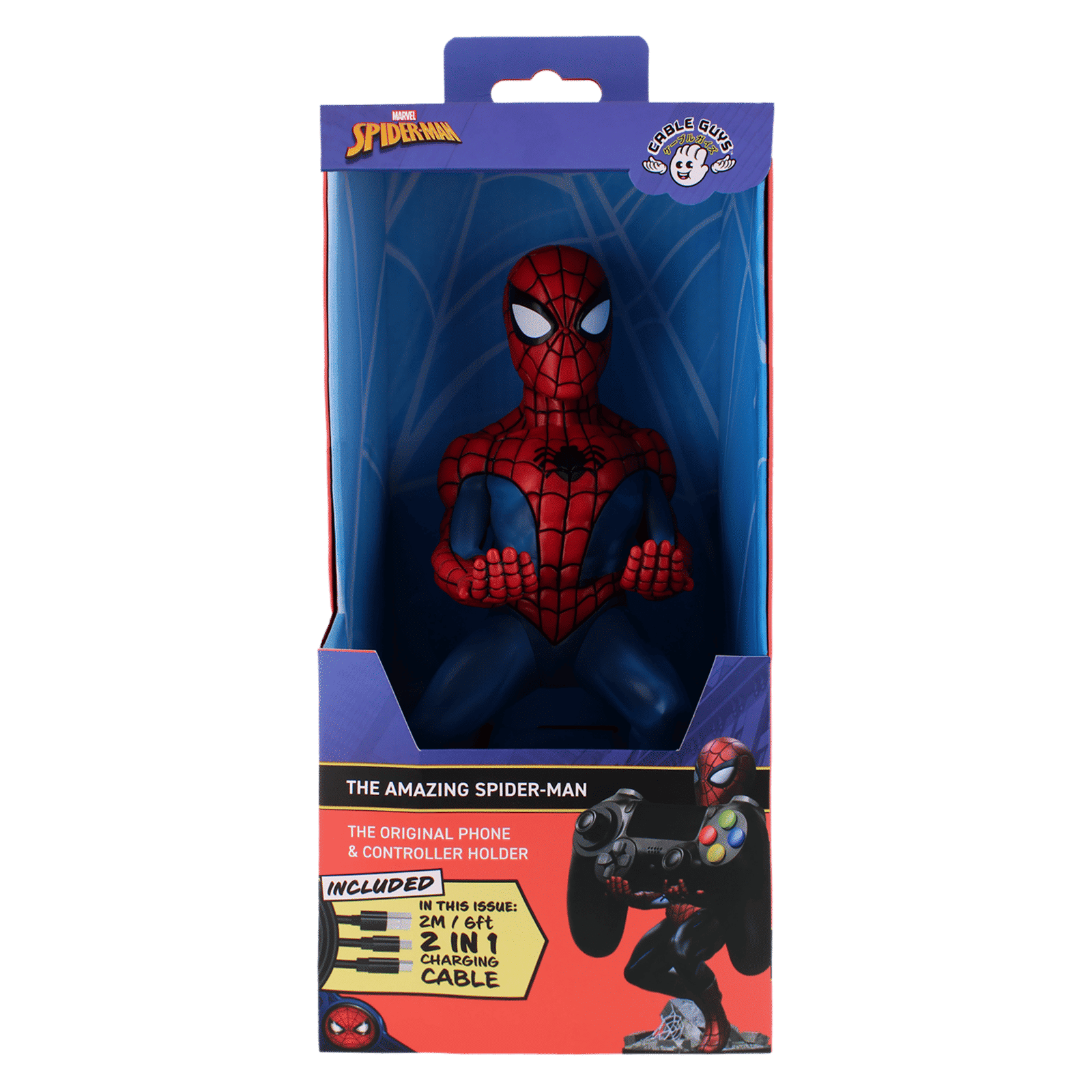 Cable Guys Amazing Spiderman Gaming Accessory For Gaming Controllers and Mobile Phones (PC00002996, Red) Cable Guys Amazing Spiderman Gaming Accessory For Gaming Controllers and Mobile Phones (PC00002996, Red)_15