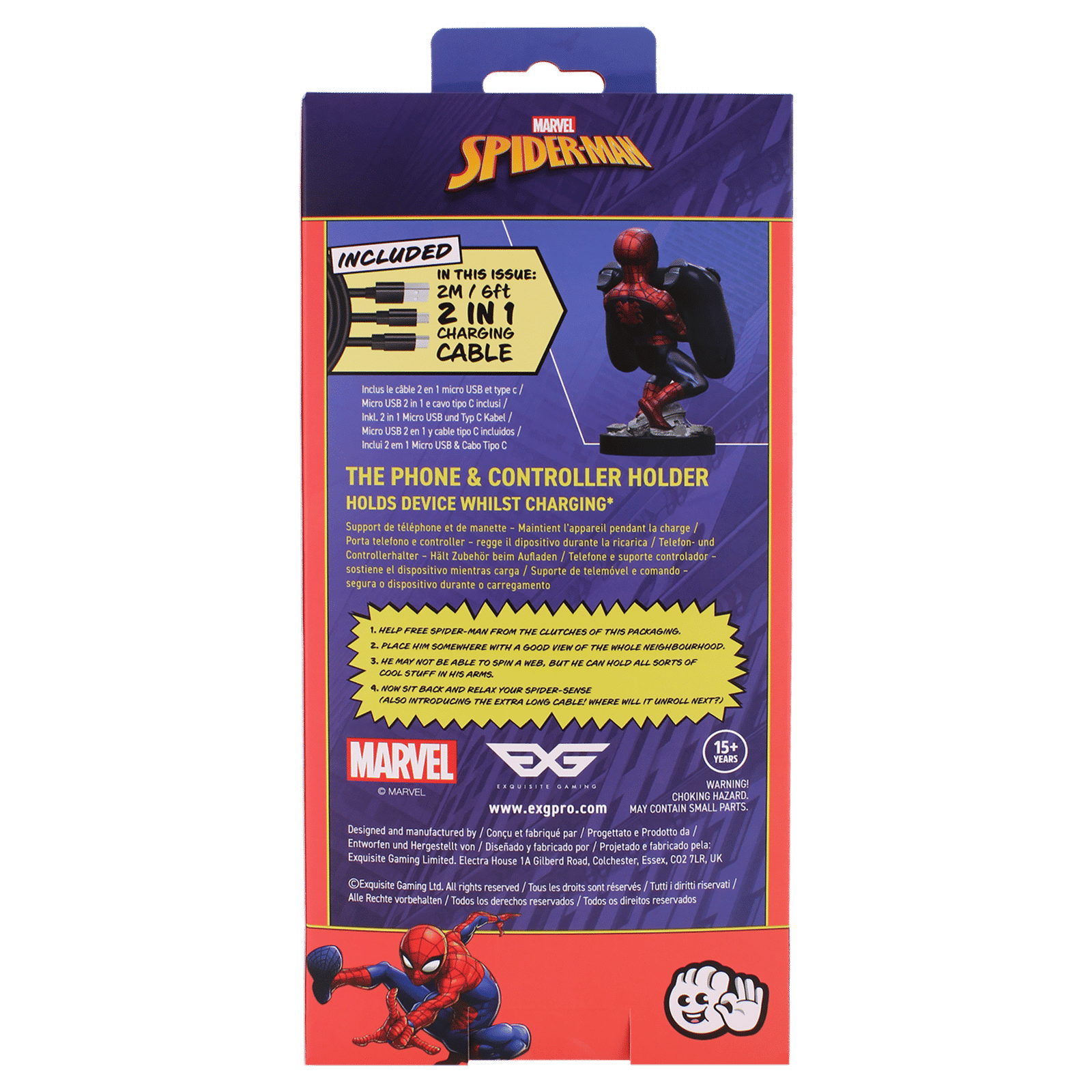 Cable Guys Amazing Spiderman Gaming Accessory For Gaming Controllers and Mobile Phones (PC00002996, Red) Cable Guys Amazing Spiderman Gaming Accessory For Gaming Controllers and Mobile Phones (PC00002996, Red)_16
