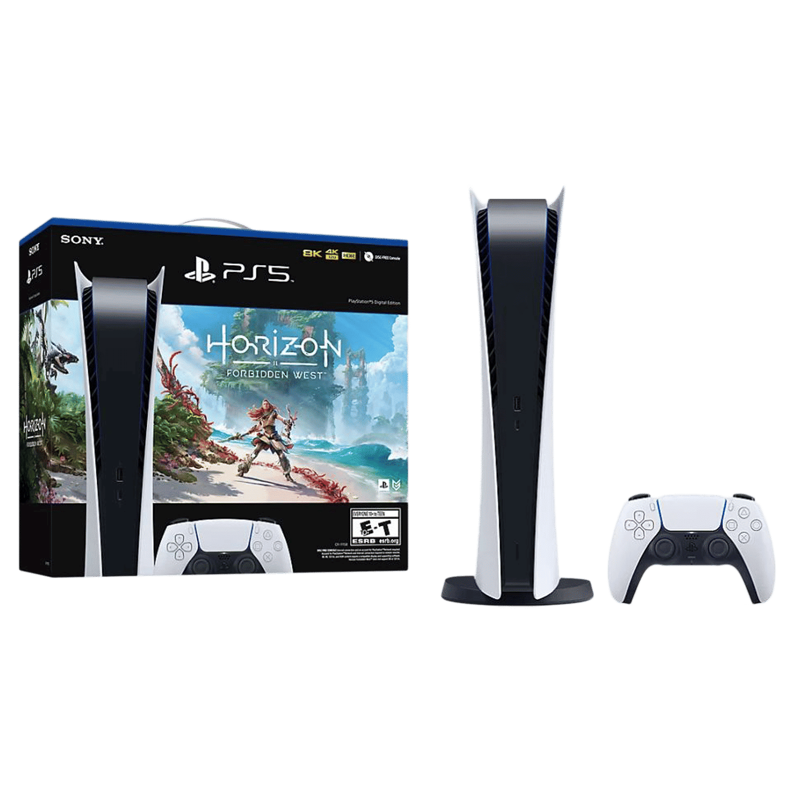 SONY Playstation 5 (CFI-1108B01, White) with Horizon Forbidden West Voucher SONY Playstation 5 (CFI-1108B01, White) with Horizon Forbidden West Voucher_1