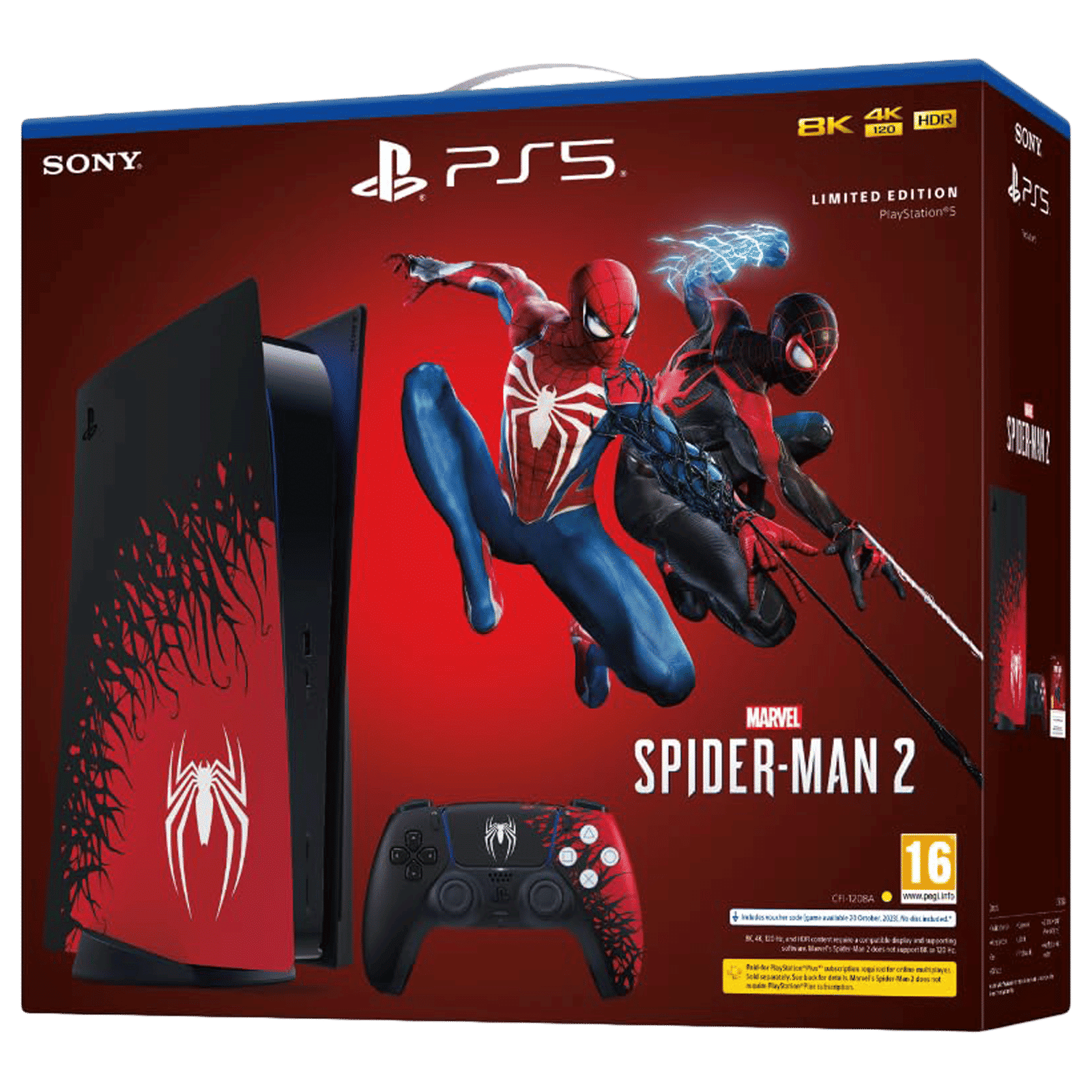 SONY Marvel Spider-Man 2 825GB SSD Limited Edition Gaming Console With Spider-Man 2 (Multicolour)_4