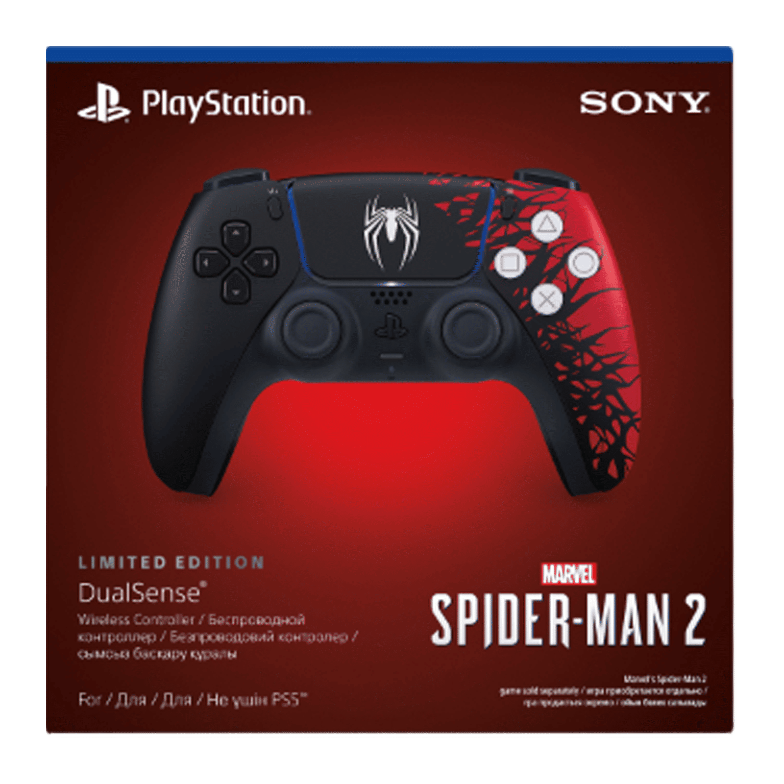 SONY DualSense MSM2 LE Wireless Controller for Playstation 5 (CFI-ZCT1WZ2, Black and Red)_2