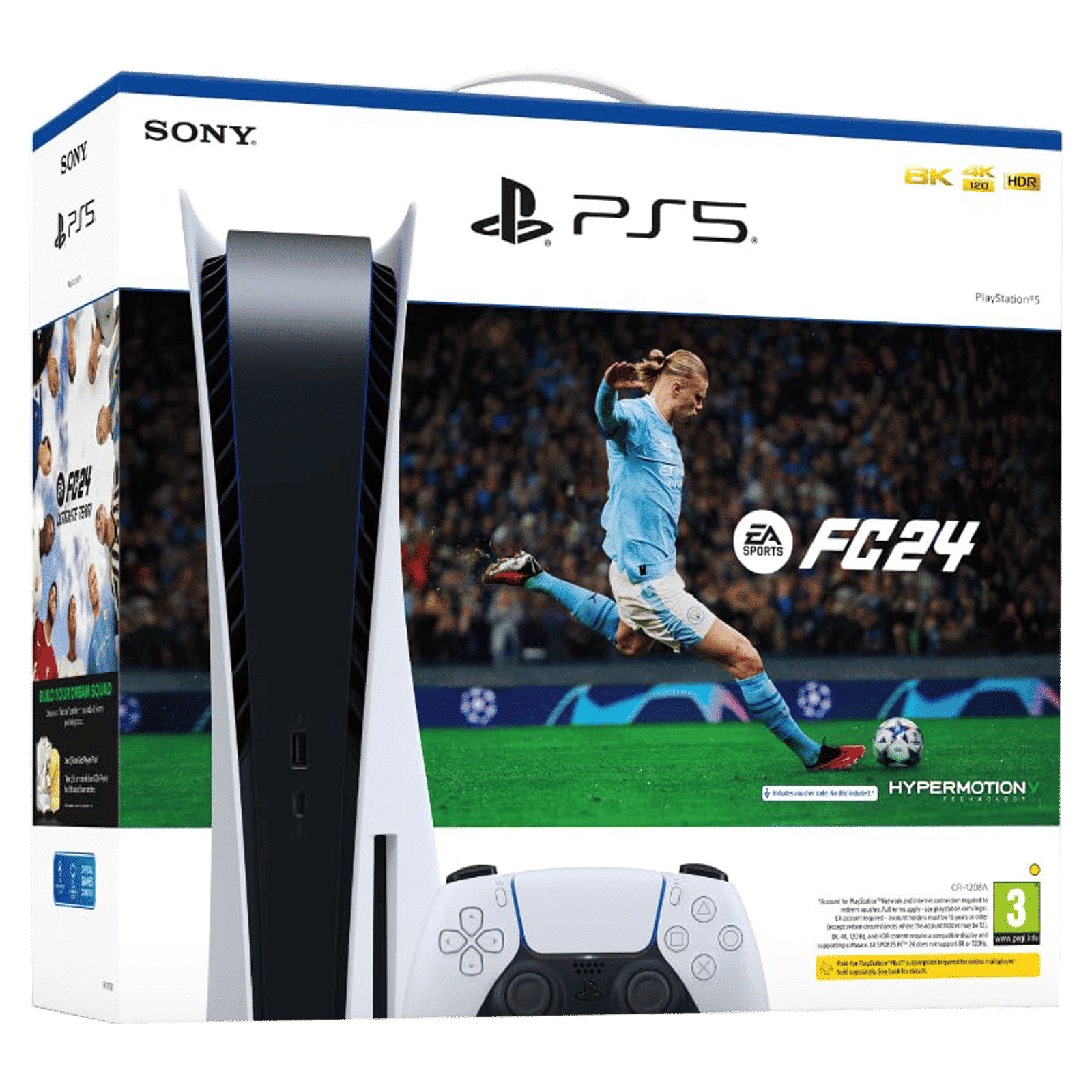 SONY Playstation 5 (50668787, White) with FC 24 Bundle_2