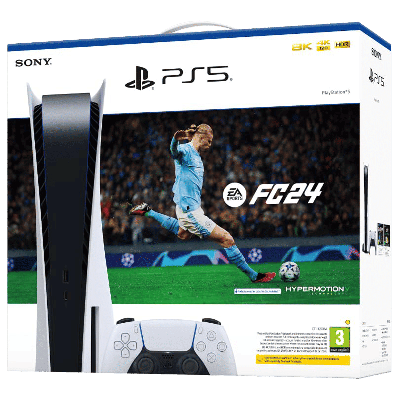 SONY Playstation 5 (50668787, White) with FC 24 Bundle_3