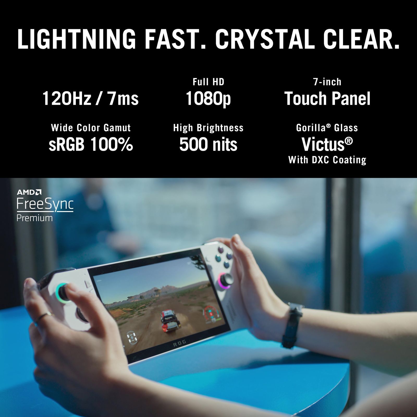 ASUS ROG Ally 512GB SSD Handheld Gaming Console (White)_7