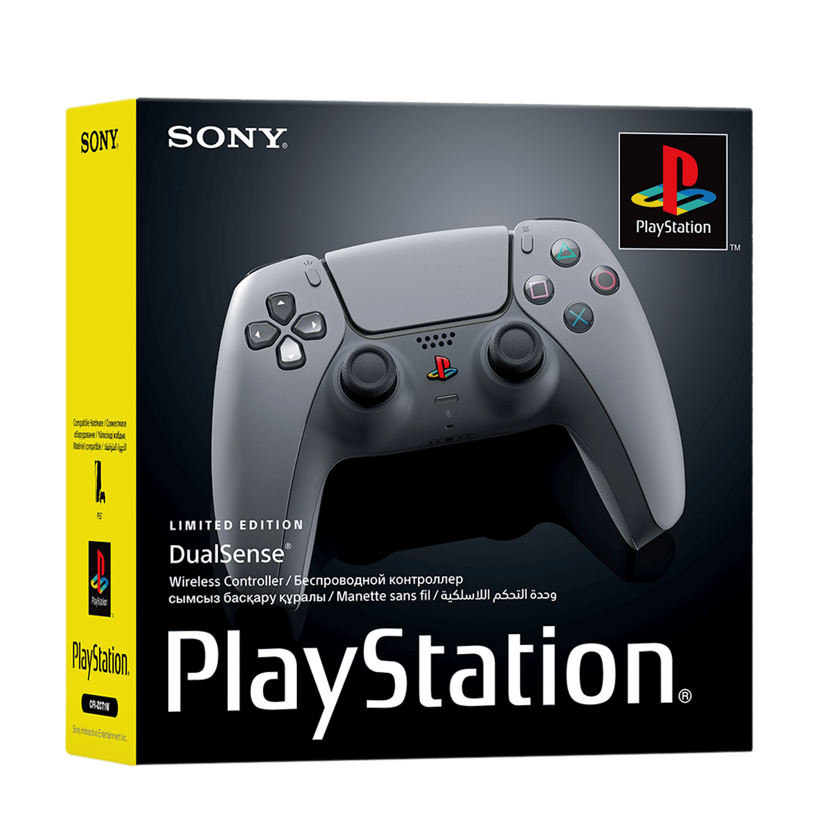 SONY DualSense 30th Anniversary Limited Edition Wireless Gaming Controller for PlayStation 5 (Built-in Microphone, CFI-ZCT1W30X, Silver)_4