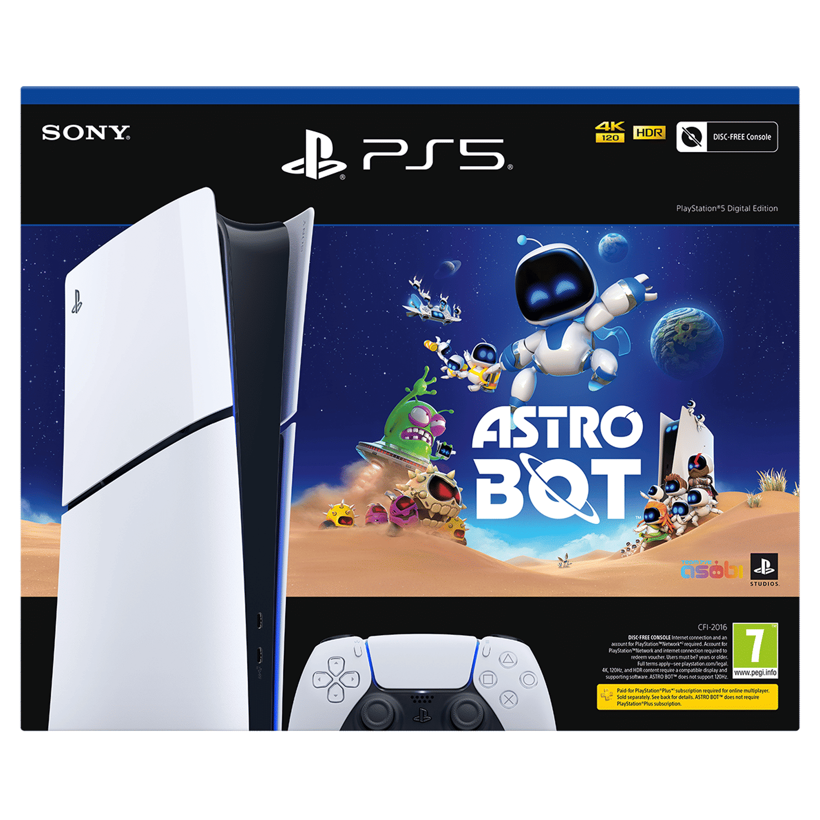 SONY PlayStation 5 Digital Edition 1TB HDD 825GB SSD Gaming Console With ASTRO BOT, ASTRO's PLAYROOM(White)_3