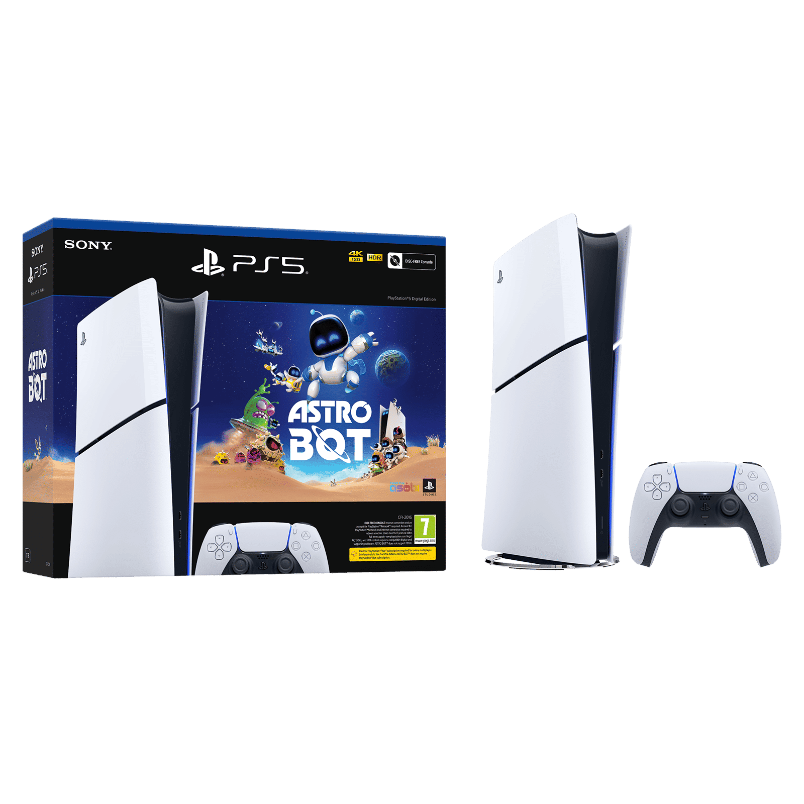 SONY PlayStation 5 Digital Edition 1TB HDD 825GB SSD Gaming Console With ASTRO BOT, ASTRO's PLAYROOM(White)_4
